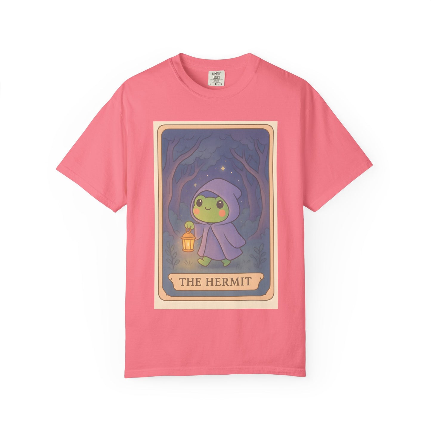 Unisex Garment-Dyed T-Shirt | Adorable Graphic T-shirt | Tarotoads! - “The Hermit"