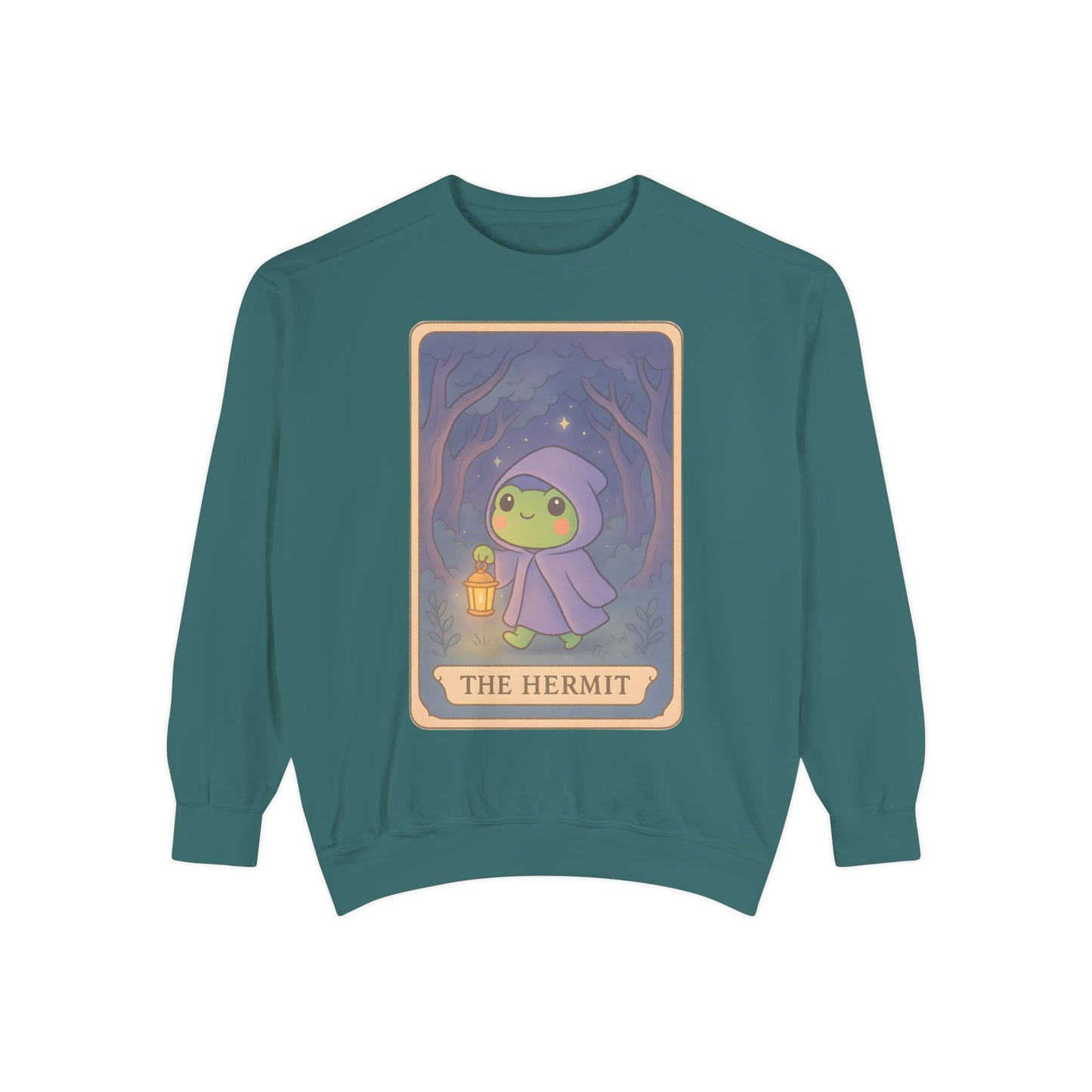 Cozy Tarotoads "The Hermit" Unisex Sweatshirt | Gift for Tarot Lovers, Astrology Apparel, Casual Everyday Wear