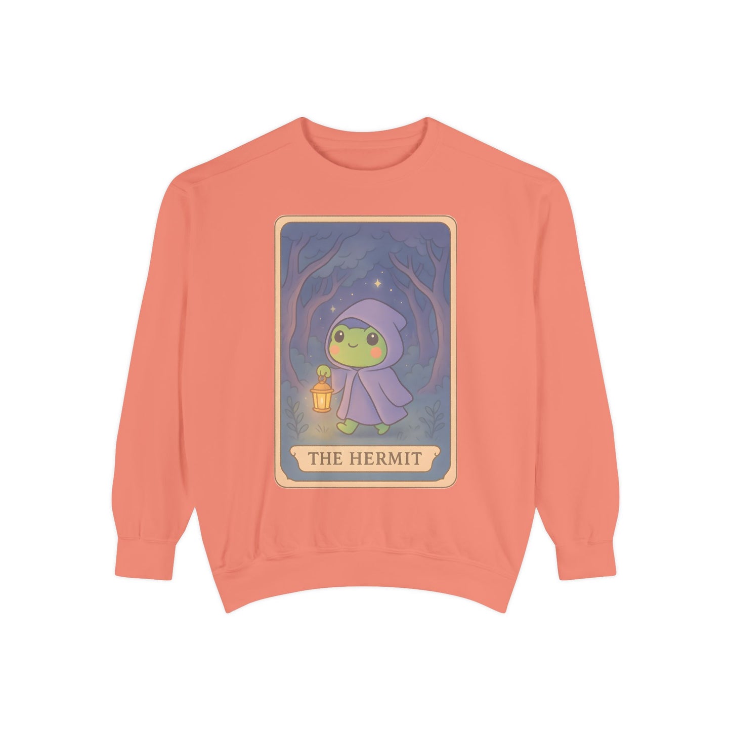 Cozy Tarotoads "The Hermit" Unisex Sweatshirt | Gift for Tarot Lovers, Astrology Apparel, Casual Everyday Wear