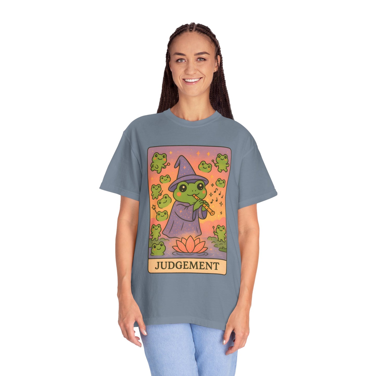 Cute Tarotoads "Judgement" Unisex T-Shirt | Great for Halloween, Warm And Cozy, Great Gift Idea, Astrology Apparel, Unique Tarot Graphic T-Shirt, Good For Cold Weather
