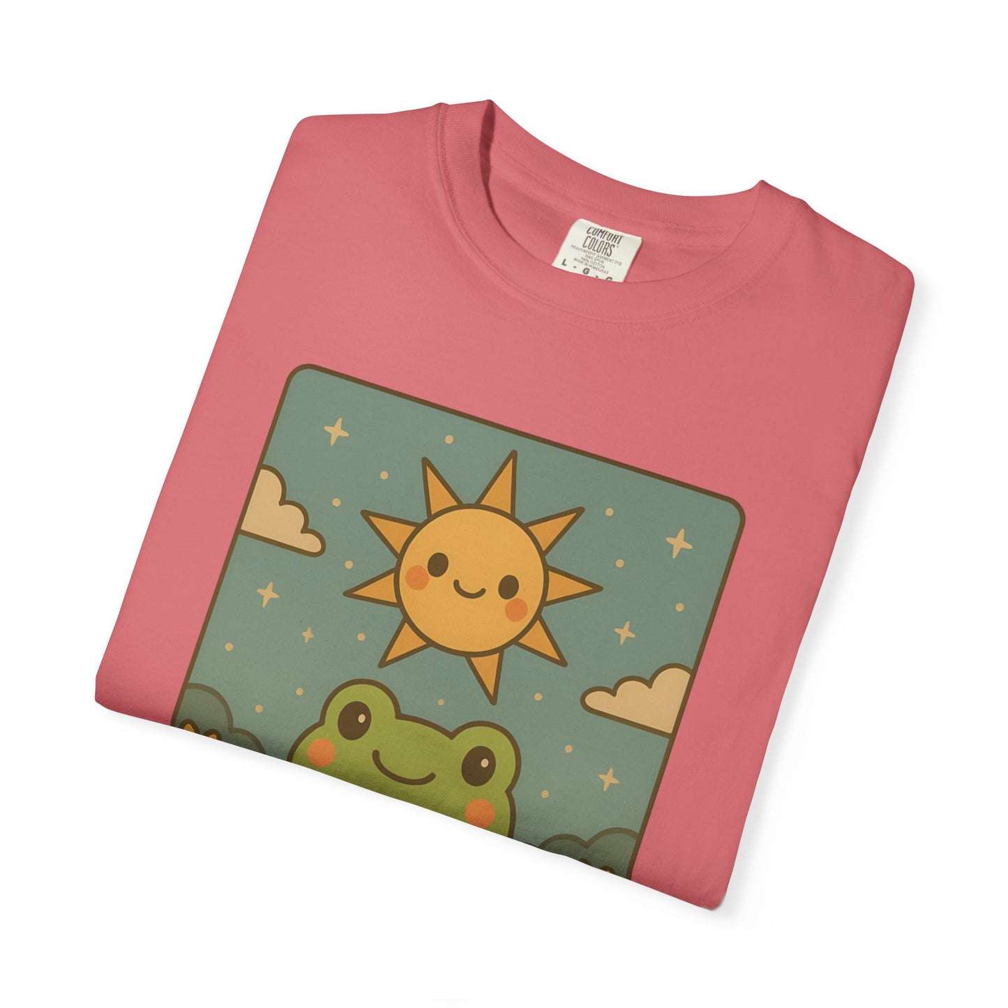 Cute Tarotoads "The Sun" Unisex T-Shirt | Great for Halloween, Warm And Cozy, Great Gift Idea, Astrology Apparel, Unique Tarot Graphic T-Shirt, Good For Cold Weather