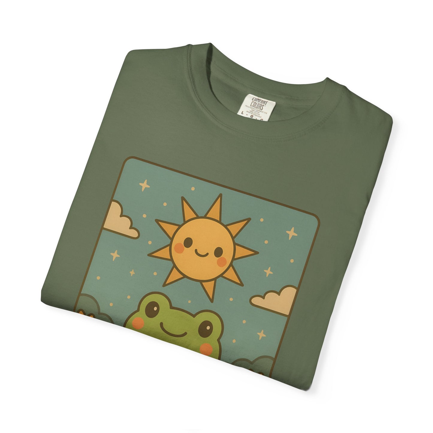 Cute Tarotoads "The Sun" Unisex T-Shirt | Great for Halloween, Warm And Cozy, Great Gift Idea, Astrology Apparel, Unique Tarot Graphic T-Shirt, Good For Cold Weather
