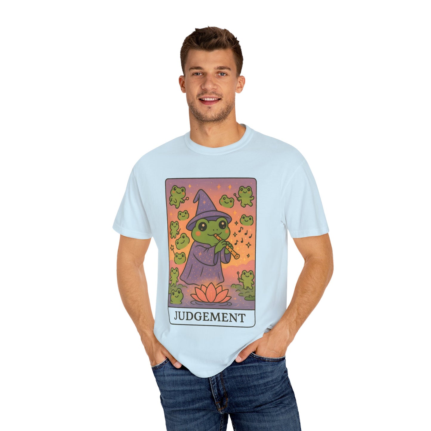 Cute Tarotoads "Judgement" Unisex T-Shirt | Great for Halloween, Warm And Cozy, Great Gift Idea, Astrology Apparel, Unique Tarot Graphic T-Shirt, Good For Cold Weather