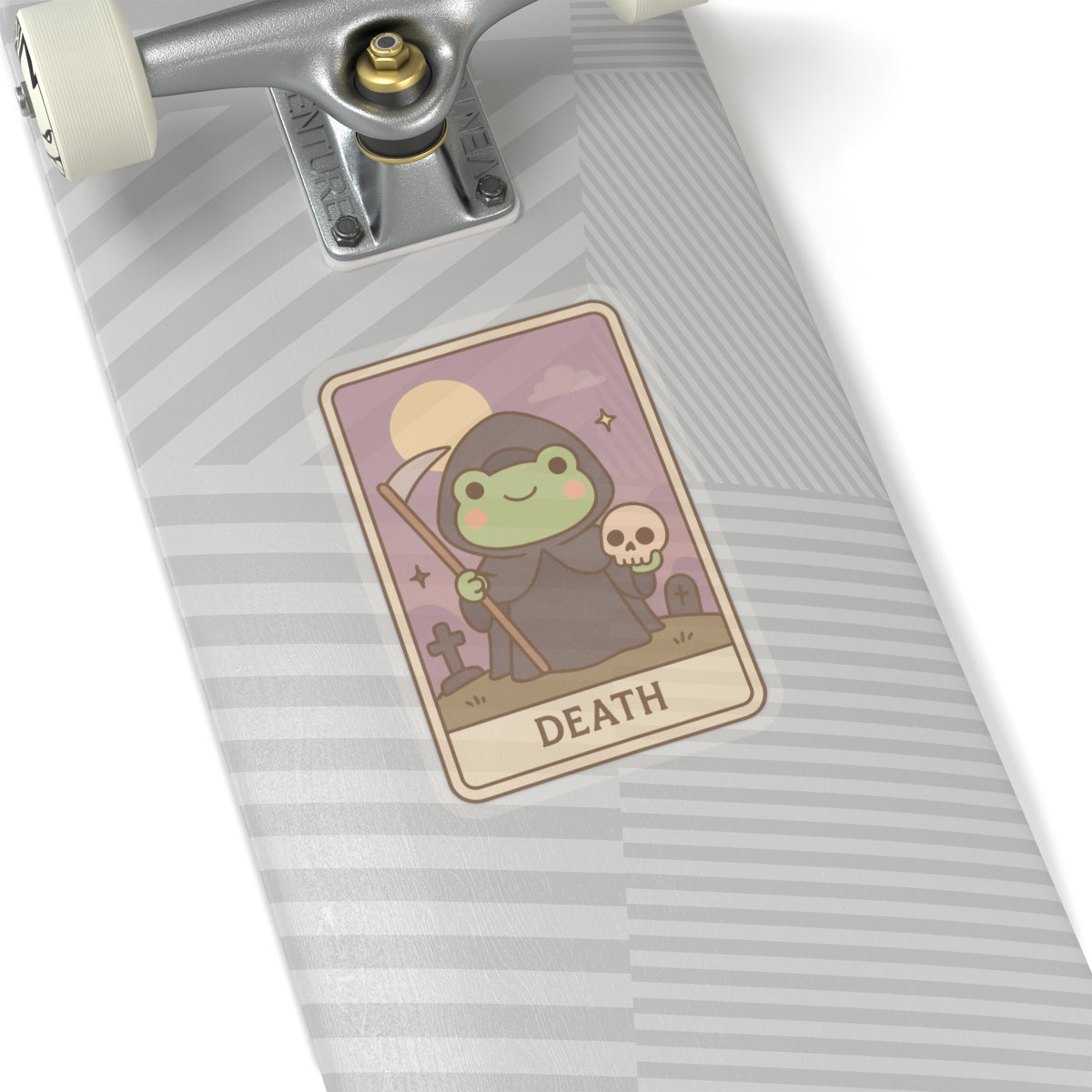 Cute Tarotoads! Frog Art - "Death" | Kiss-Cut Stickers