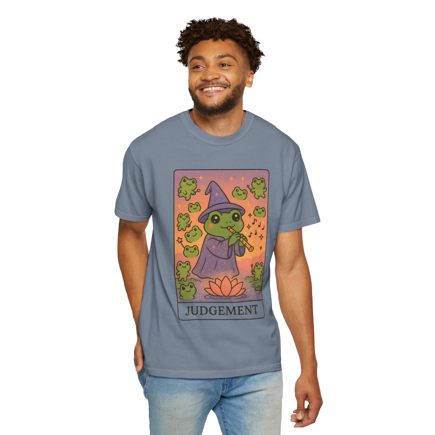 Cute Tarotoads "Judgement" Unisex T-Shirt | Great for Halloween, Warm And Cozy, Great Gift Idea, Astrology Apparel, Unique Tarot Graphic T-Shirt, Good For Cold Weather