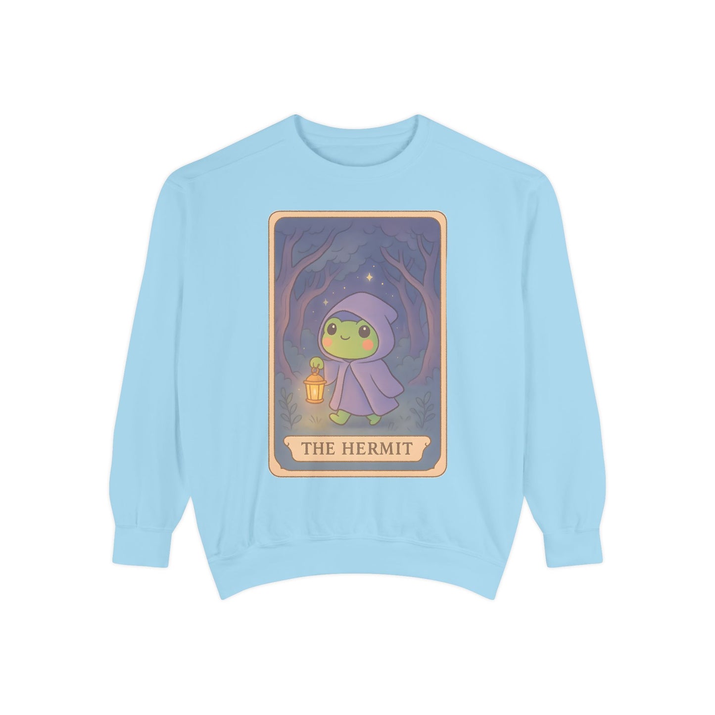 Cozy Tarotoads "The Hermit" Unisex Sweatshirt | Gift for Tarot Lovers, Astrology Apparel, Casual Everyday Wear