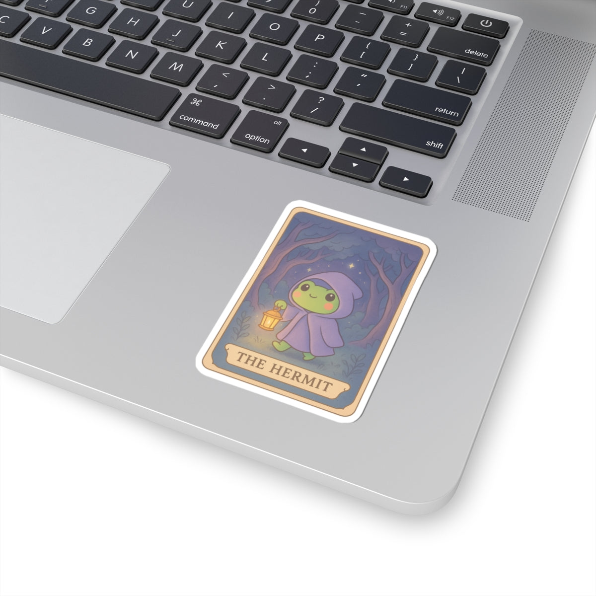 Cute Tarotoads! "The Hermit" Kiss-Cut Sticker | Aesthetic Planner Stickers, Scrapbooking Supplies, Laptop Decals, Gifts for Spirituality