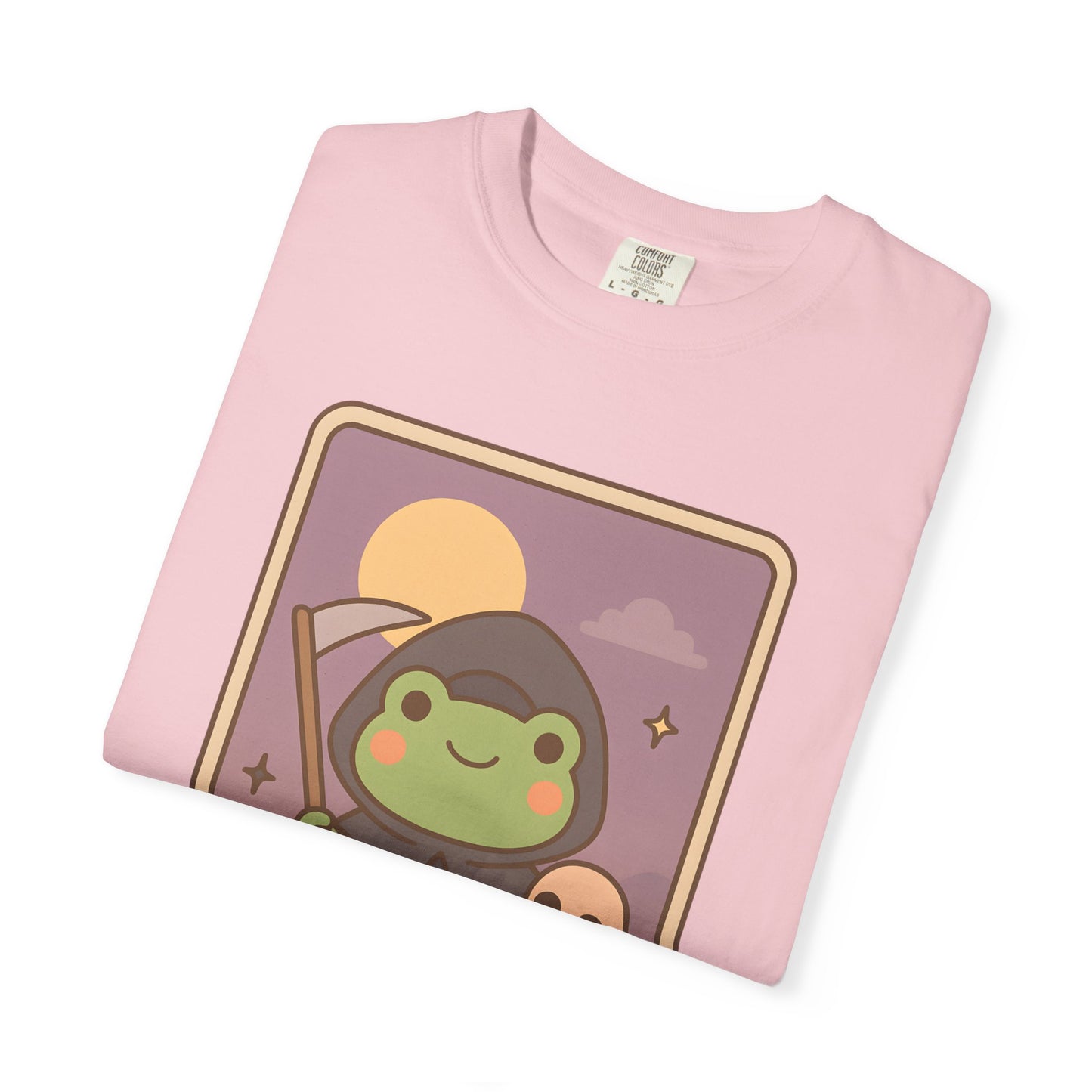 Unisex Garment-Dyed T-Shirt | Adorable Graphic T-shirt | Tarotoads! - “Death"