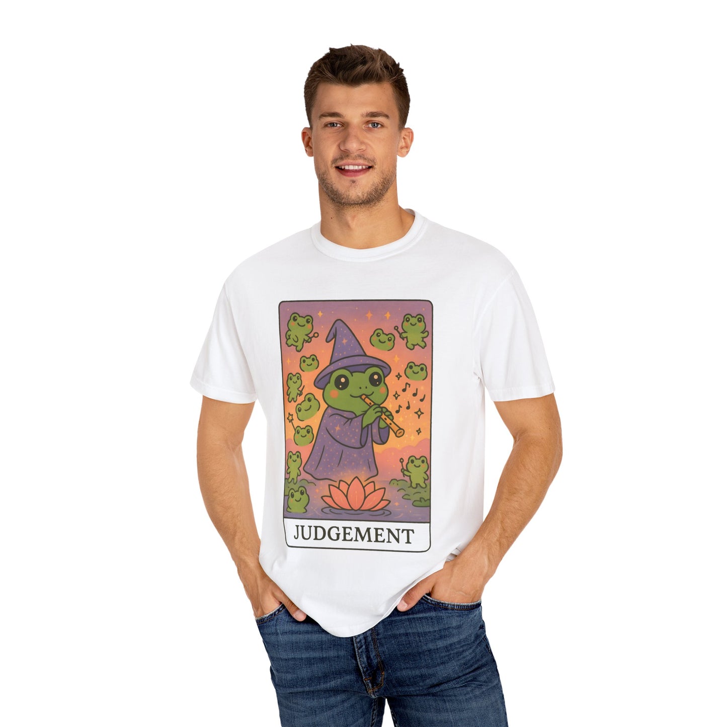 Cute Tarotoads "Judgement" Unisex T-Shirt | Great for Halloween, Warm And Cozy, Great Gift Idea, Astrology Apparel, Unique Tarot Graphic T-Shirt, Good For Cold Weather