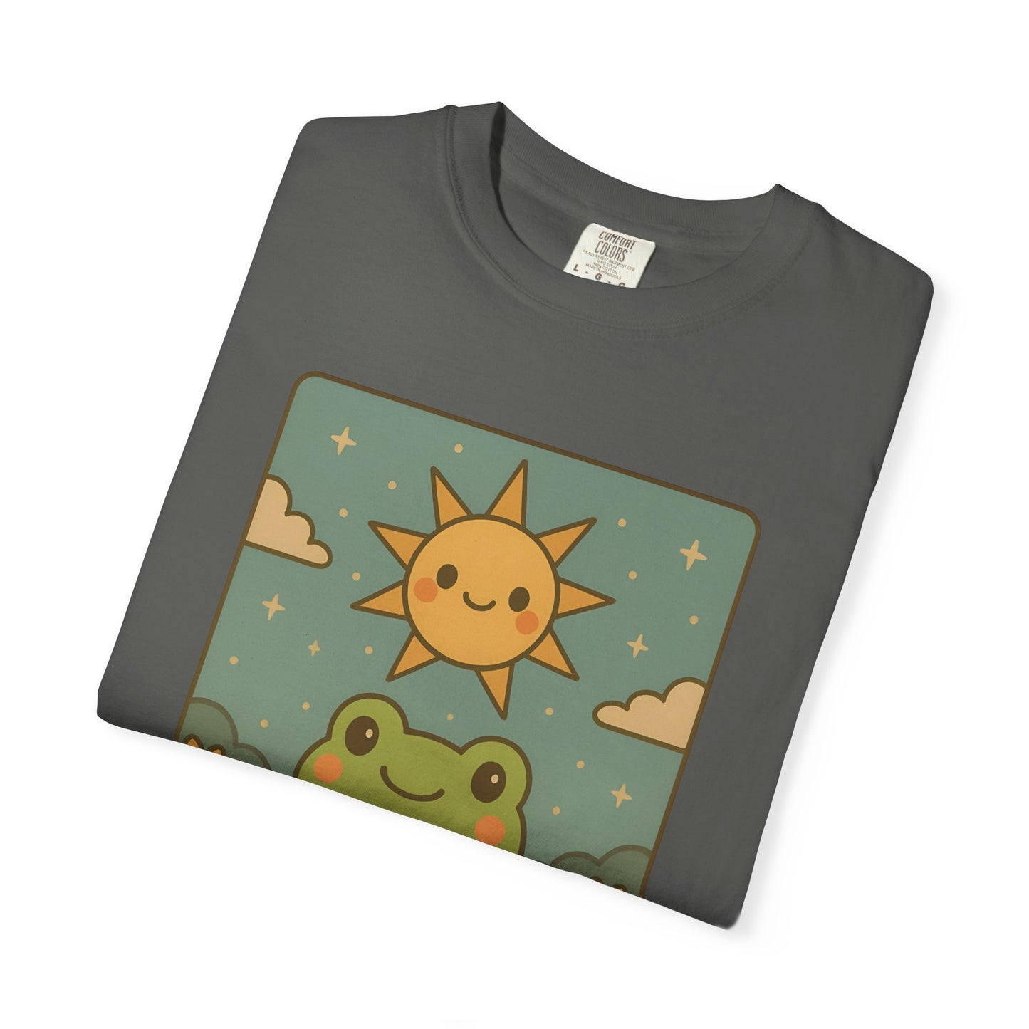 Cute Tarotoads "The Sun" Unisex T-Shirt | Great for Halloween, Warm And Cozy, Great Gift Idea, Astrology Apparel, Unique Tarot Graphic T-Shirt, Good For Cold Weather