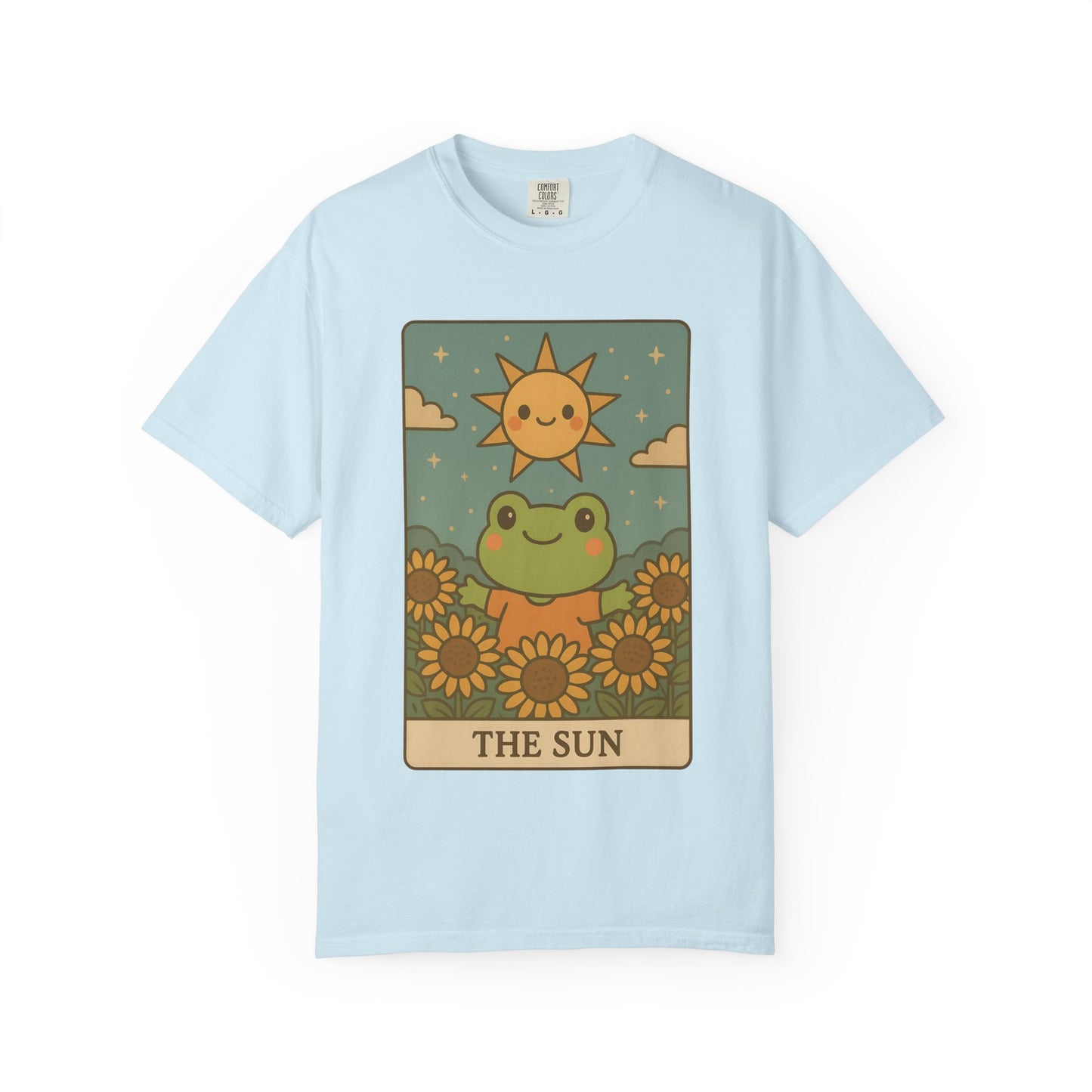 Cute Tarotoads "The Sun" Unisex T-Shirt | Great for Halloween, Warm And Cozy, Great Gift Idea, Astrology Apparel, Unique Tarot Graphic T-Shirt, Good For Cold Weather