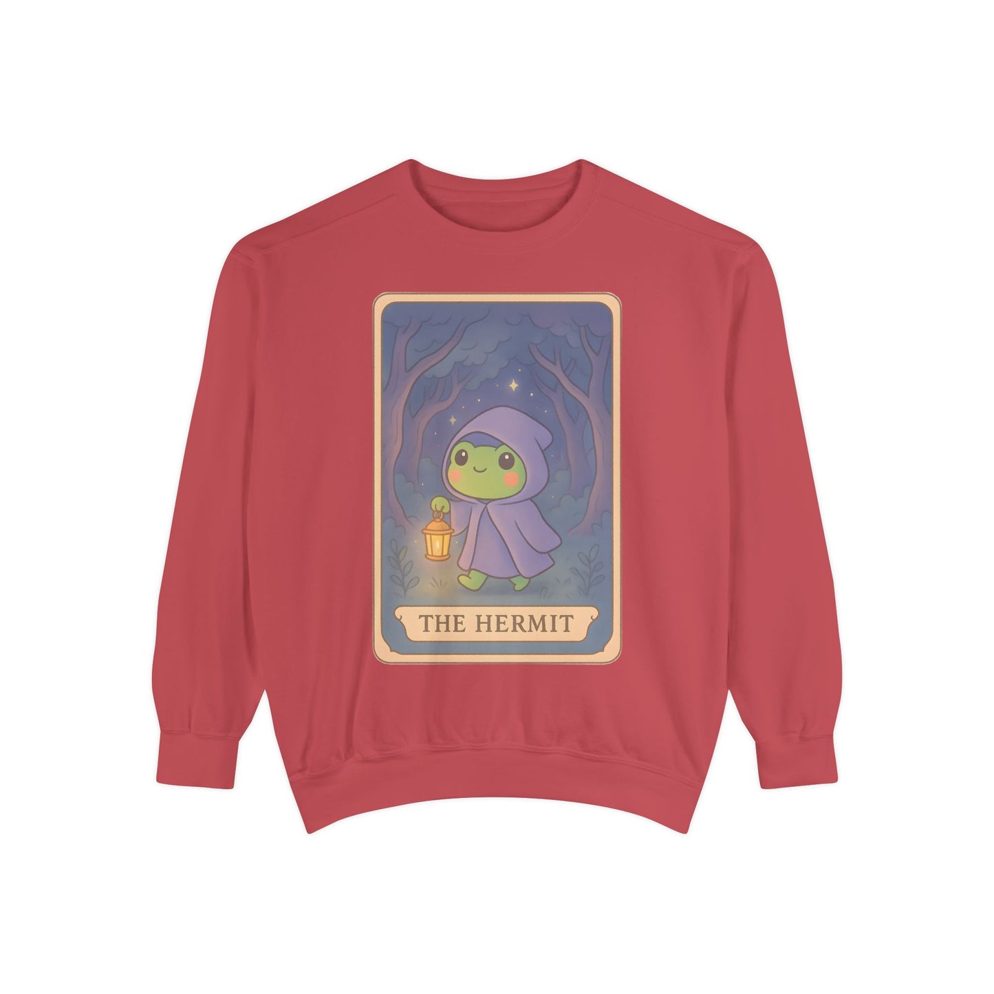 Cozy Tarotoads "The Hermit" Unisex Sweatshirt | Gift for Tarot Lovers, Astrology Apparel, Casual Everyday Wear