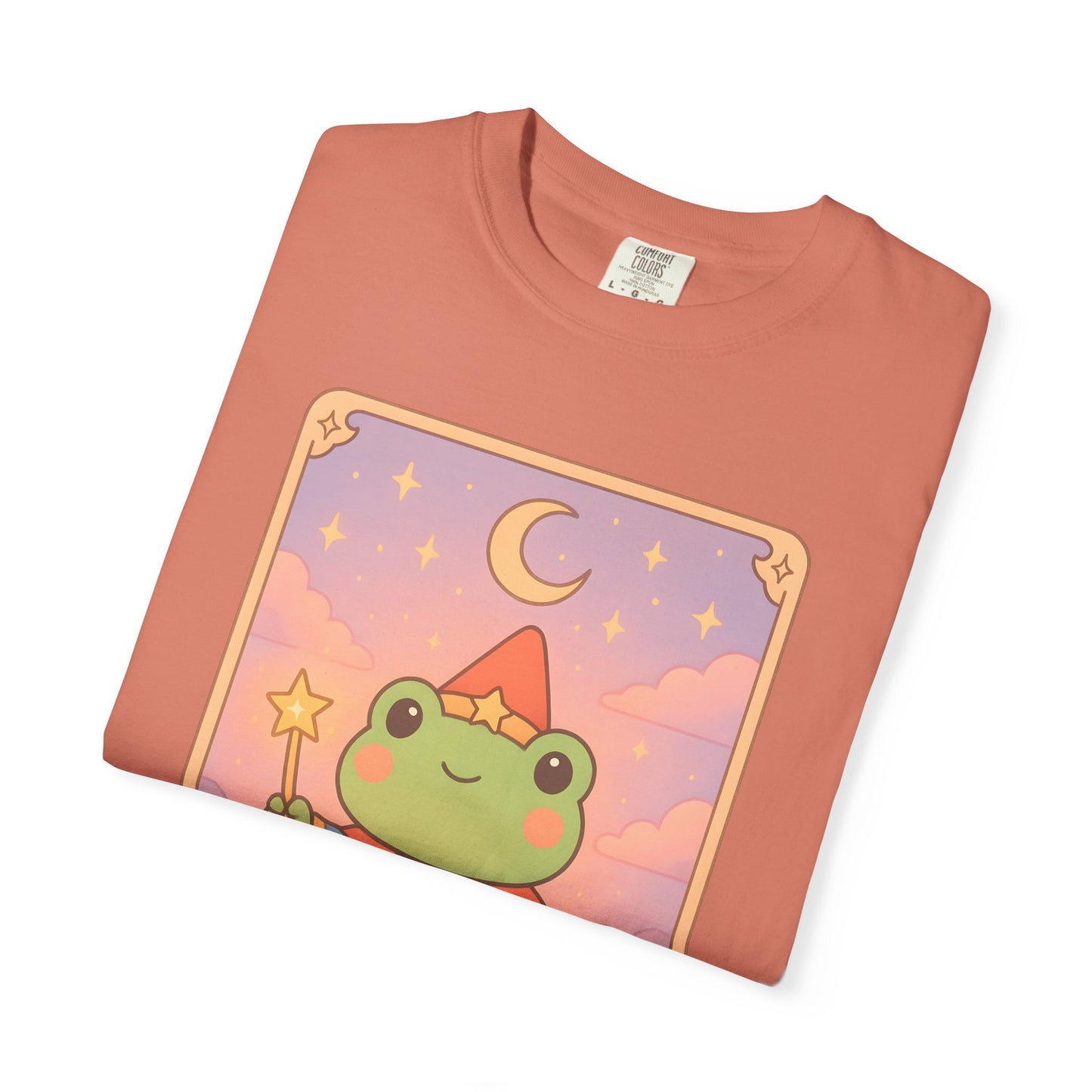 Unisex Garment-Dyed T-Shirt | Adorable Graphic T-shirt | Tarotoads! - “The Magician"