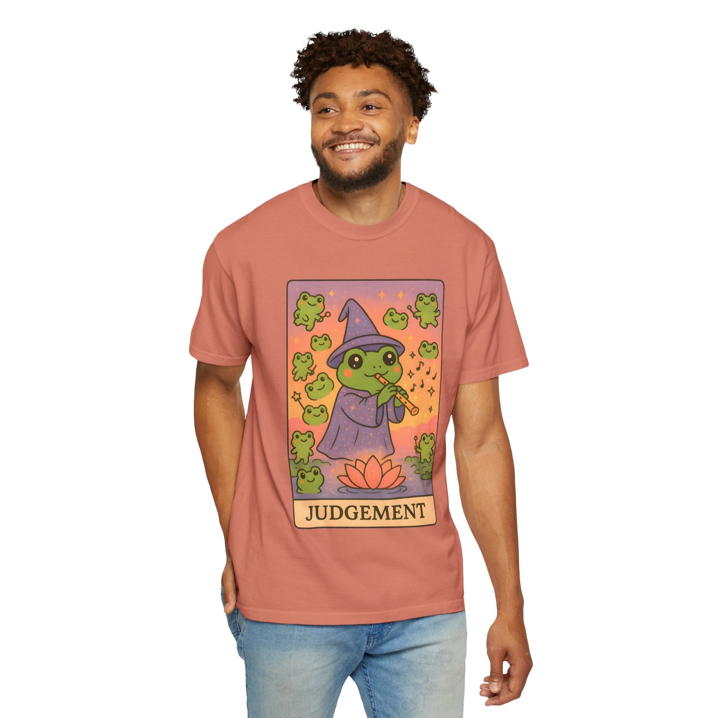 Cute Tarotoads "Judgement" Unisex T-Shirt | Great for Halloween, Warm And Cozy, Great Gift Idea, Astrology Apparel, Unique Tarot Graphic T-Shirt, Good For Cold Weather