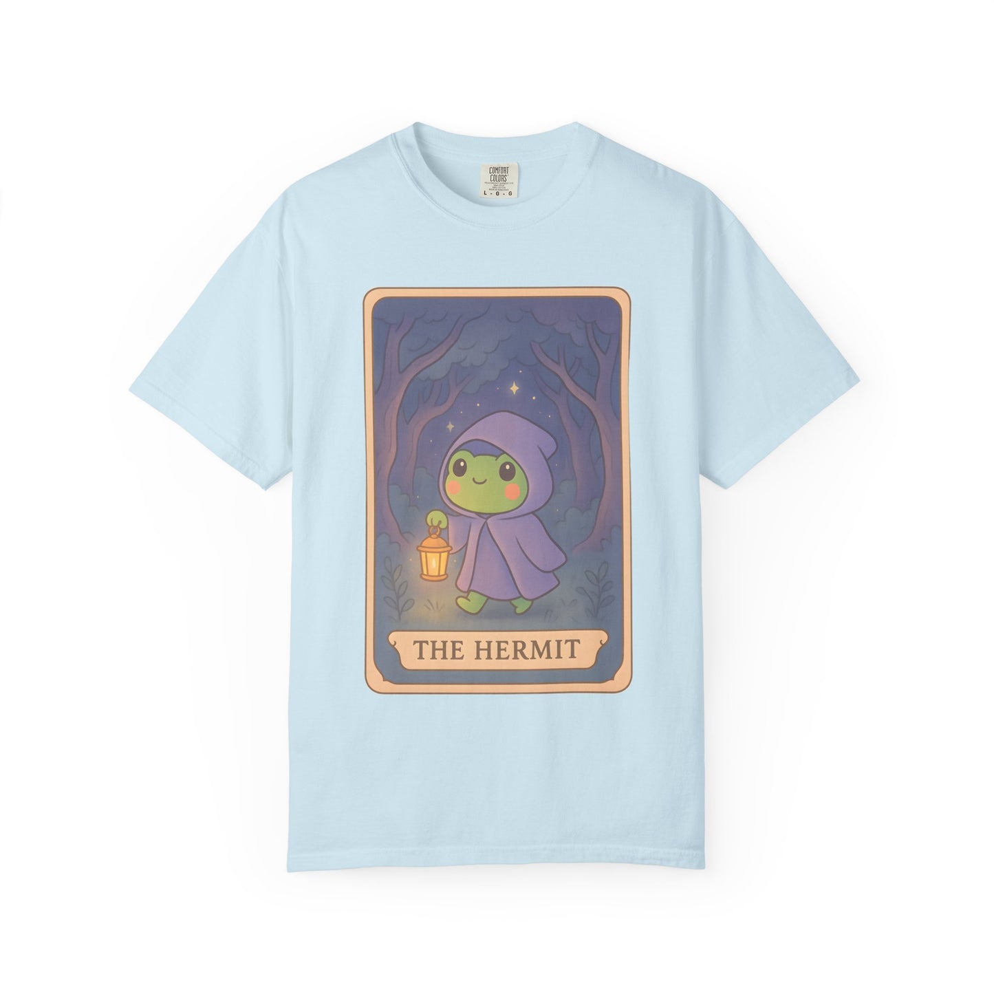 Cute Tarotoads "The Hermit" Unisex T-Shirt | Great for Halloween, Warm And Cozy, Great Gift Idea, Astrology Apparel, Unique Tarot Graphic T-Shirt, Good For Cold Weather