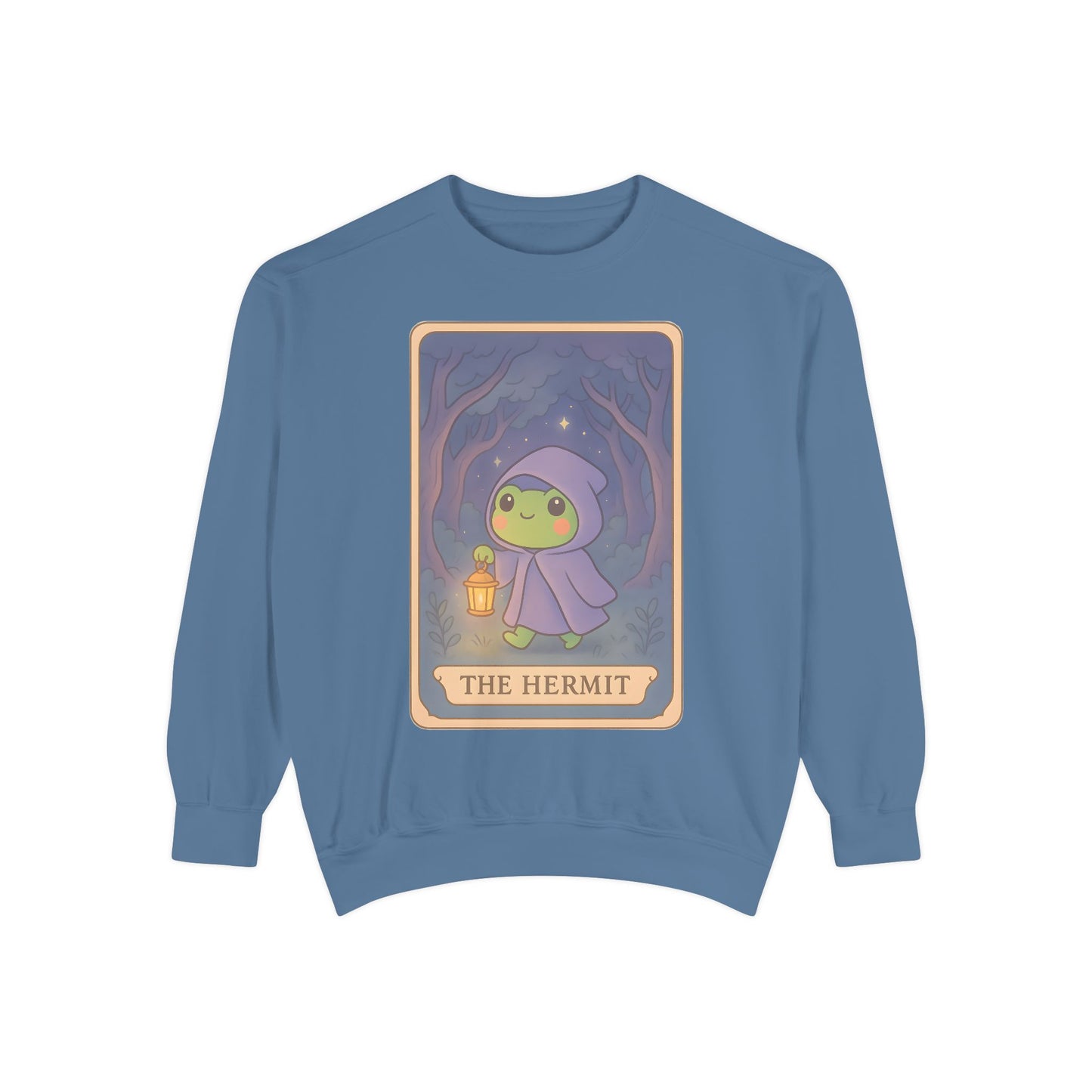 Cozy Tarotoads "The Hermit" Unisex Sweatshirt | Gift for Tarot Lovers, Astrology Apparel, Casual Everyday Wear