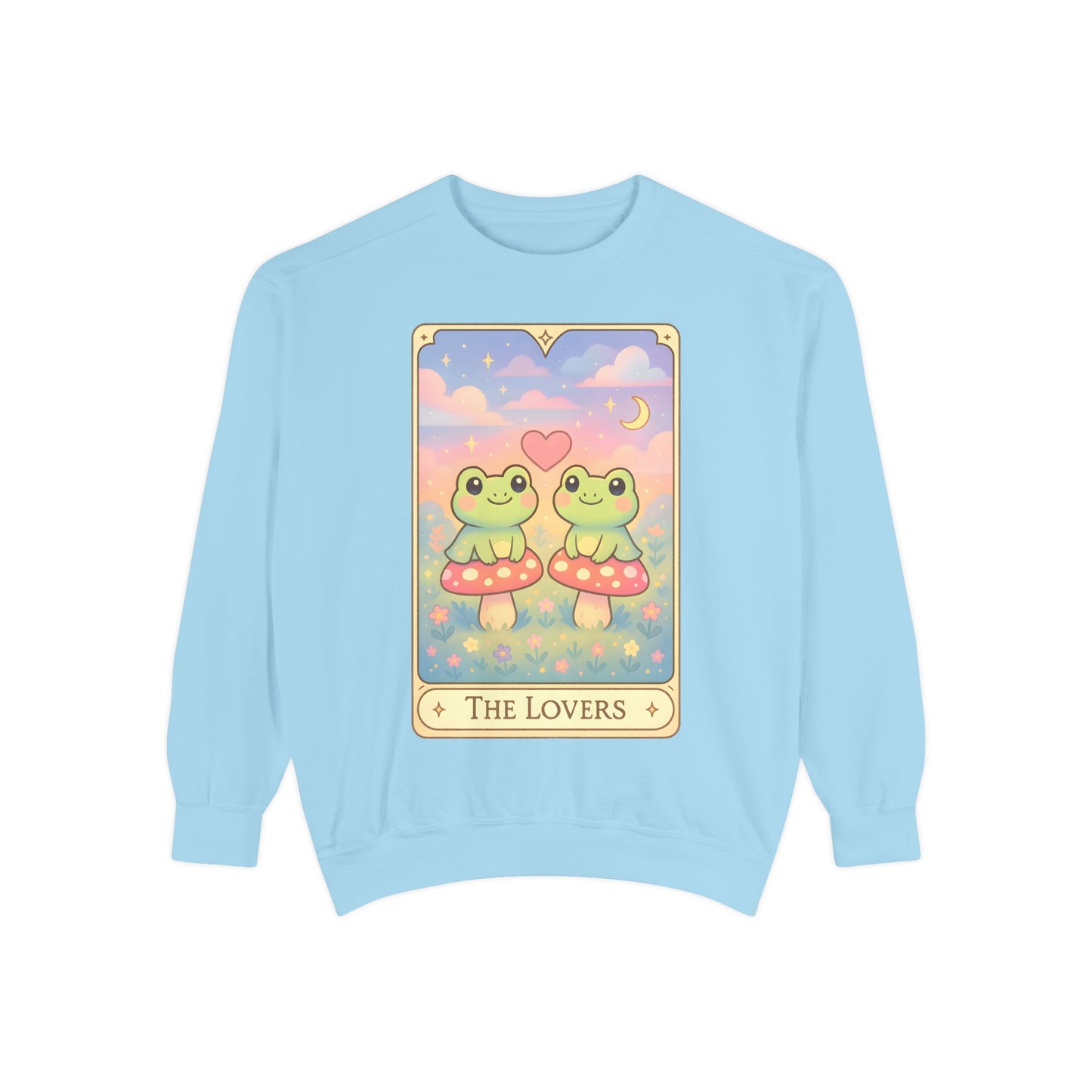 Cozy Tarotoads "The Lovers" Unisex Sweatshirt | Astrology Apparel, Perfect for Halloween, Gift for Friends Family, Great For Frog and Tarot Lovers, Great For Cold Weather