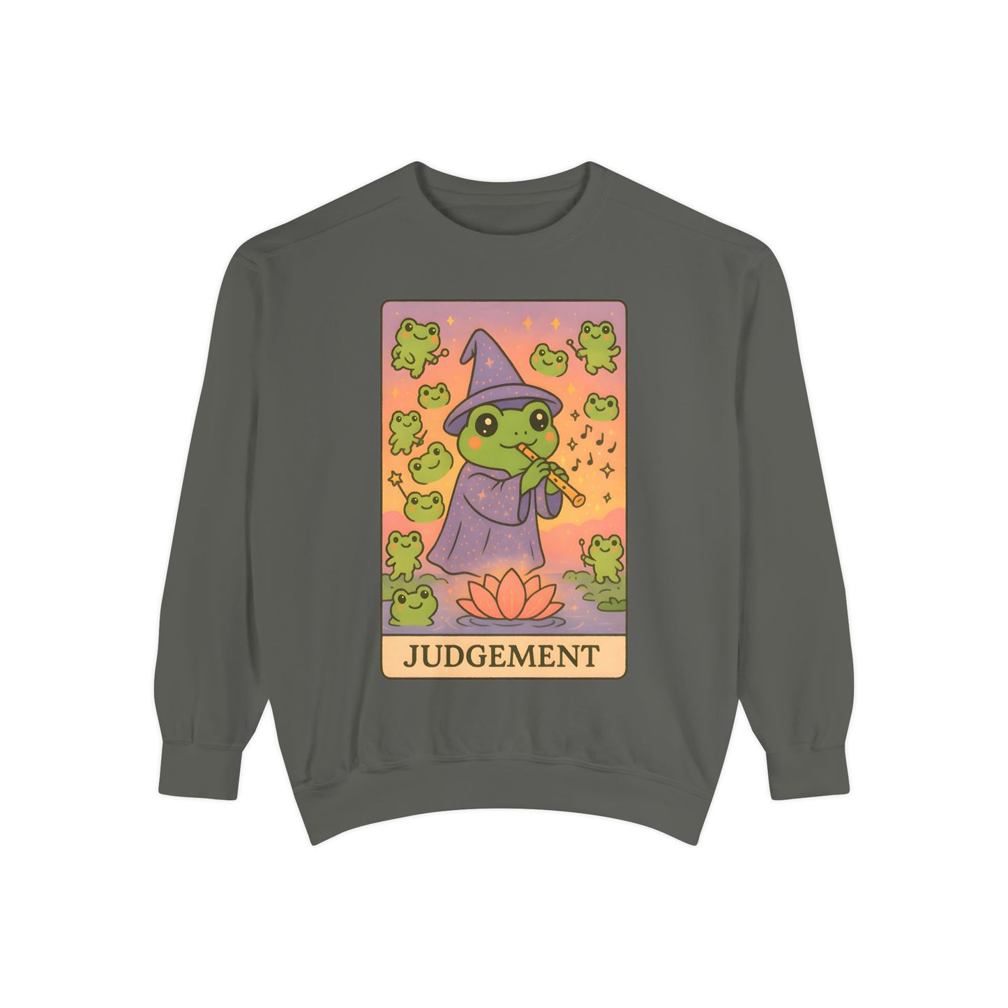 Cozy Tarotoads "Judgement" Unisex Sweatshirt | Astrology Apparel, Perfect for Casual Wear, Gift for Friends Family, Great For Frog and Tarot Lovers, Unisex Apparel