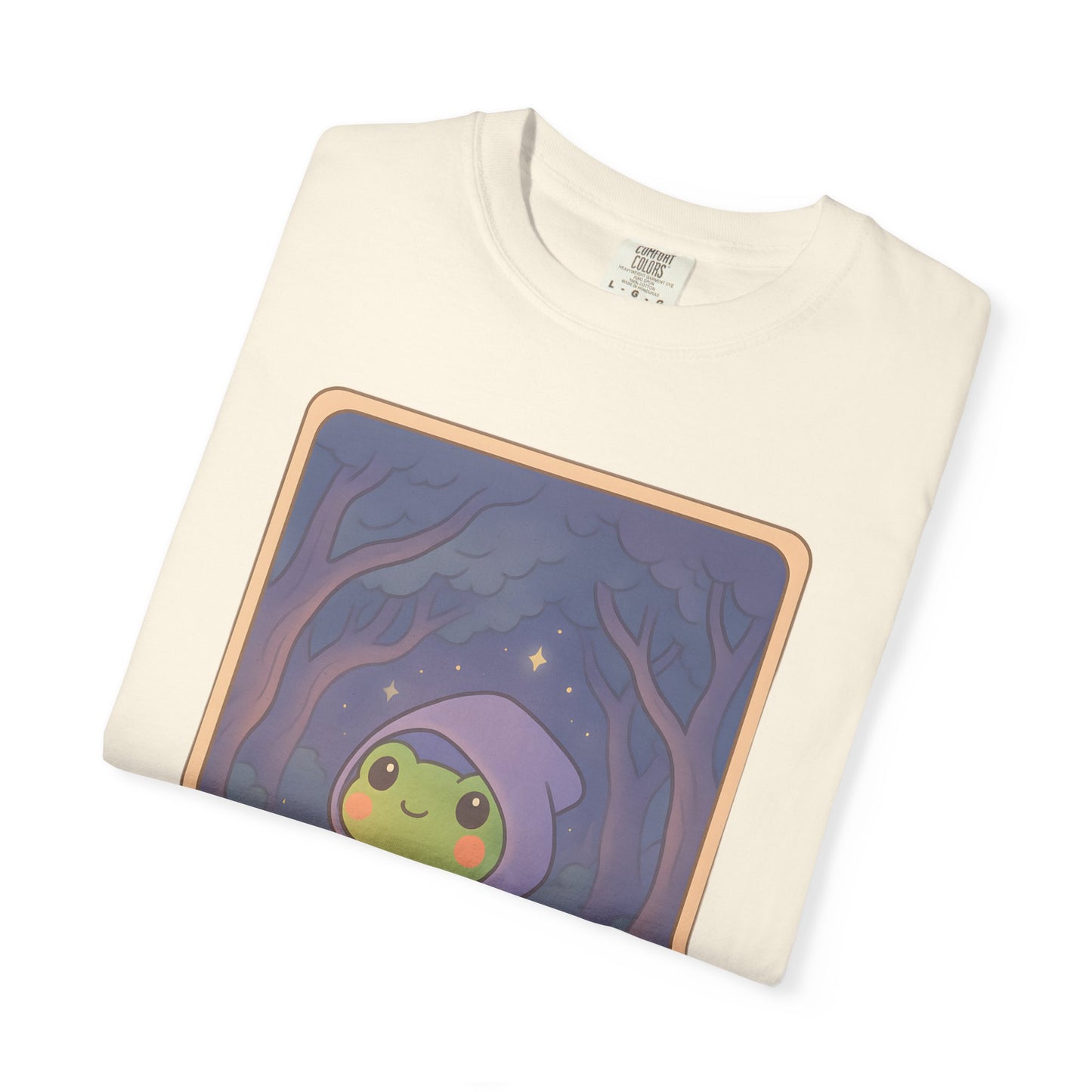 Cute Tarotoads "The Hermit" Unisex T-Shirt | Great for Halloween, Warm And Cozy, Great Gift Idea, Astrology Apparel, Unique Tarot Graphic T-Shirt, Good For Cold Weather