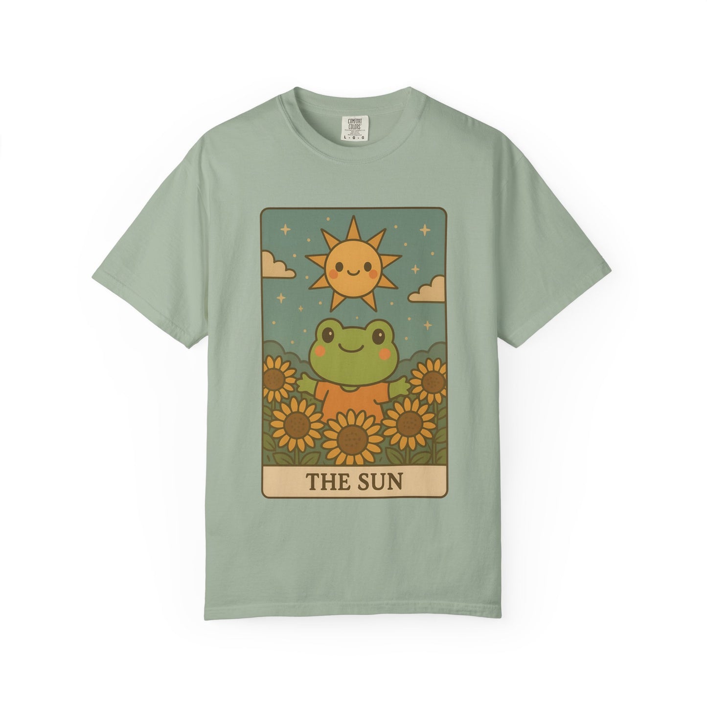Cute Tarotoads "The Sun" Unisex T-Shirt | Great for Halloween, Warm And Cozy, Great Gift Idea, Astrology Apparel, Unique Tarot Graphic T-Shirt, Good For Cold Weather