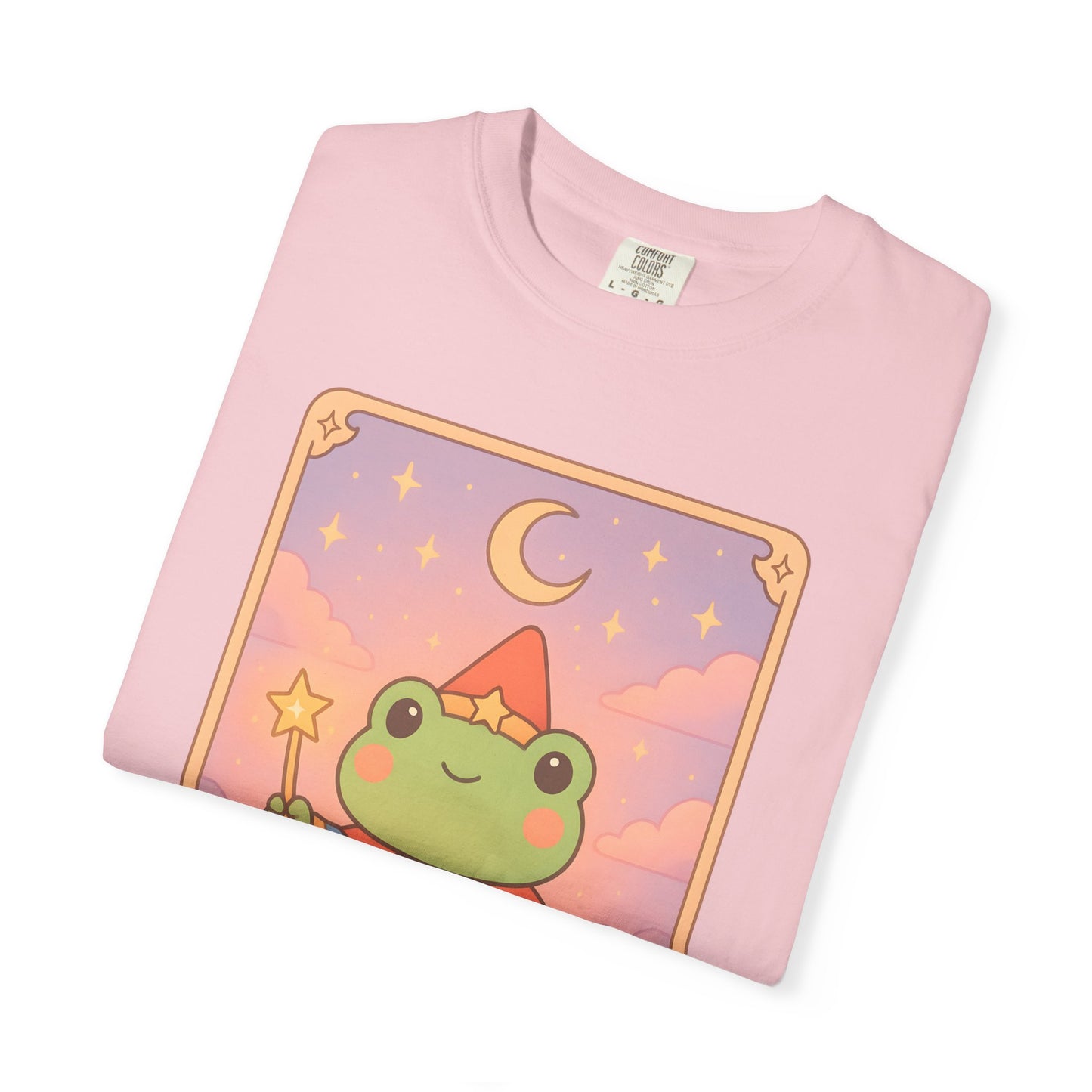 Unisex Garment-Dyed T-Shirt | Adorable Graphic T-shirt | Tarotoads! - “The Magician"
