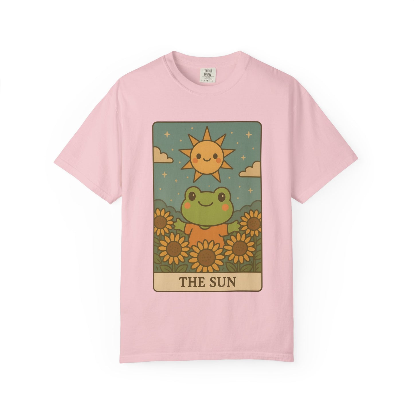 Cute Tarotoads "The Sun" Unisex T-Shirt | Great for Halloween, Warm And Cozy, Great Gift Idea, Astrology Apparel, Unique Tarot Graphic T-Shirt, Good For Cold Weather