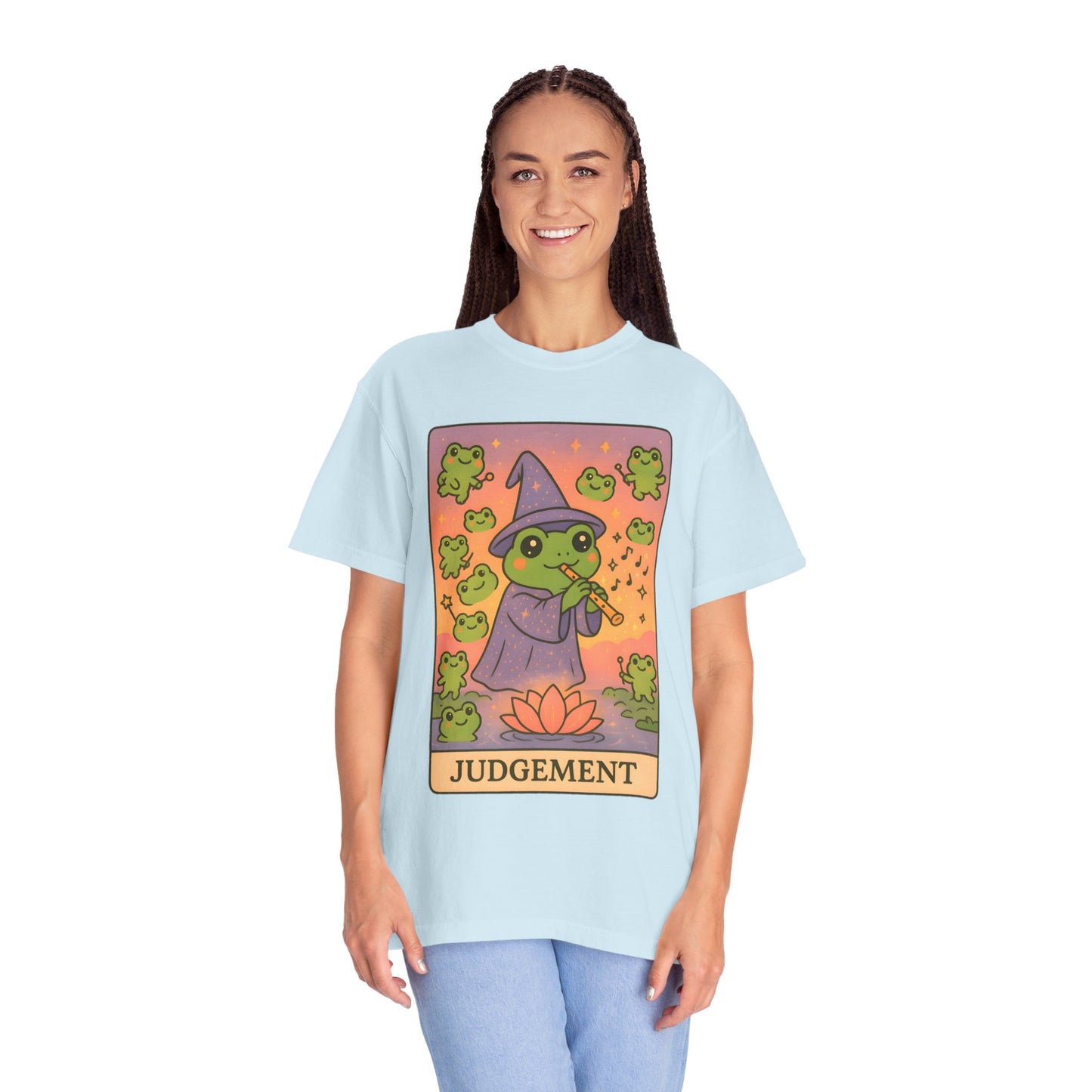 Cute Tarotoads "Judgement" Unisex T-Shirt | Great for Halloween, Warm And Cozy, Great Gift Idea, Astrology Apparel, Unique Tarot Graphic T-Shirt, Good For Cold Weather