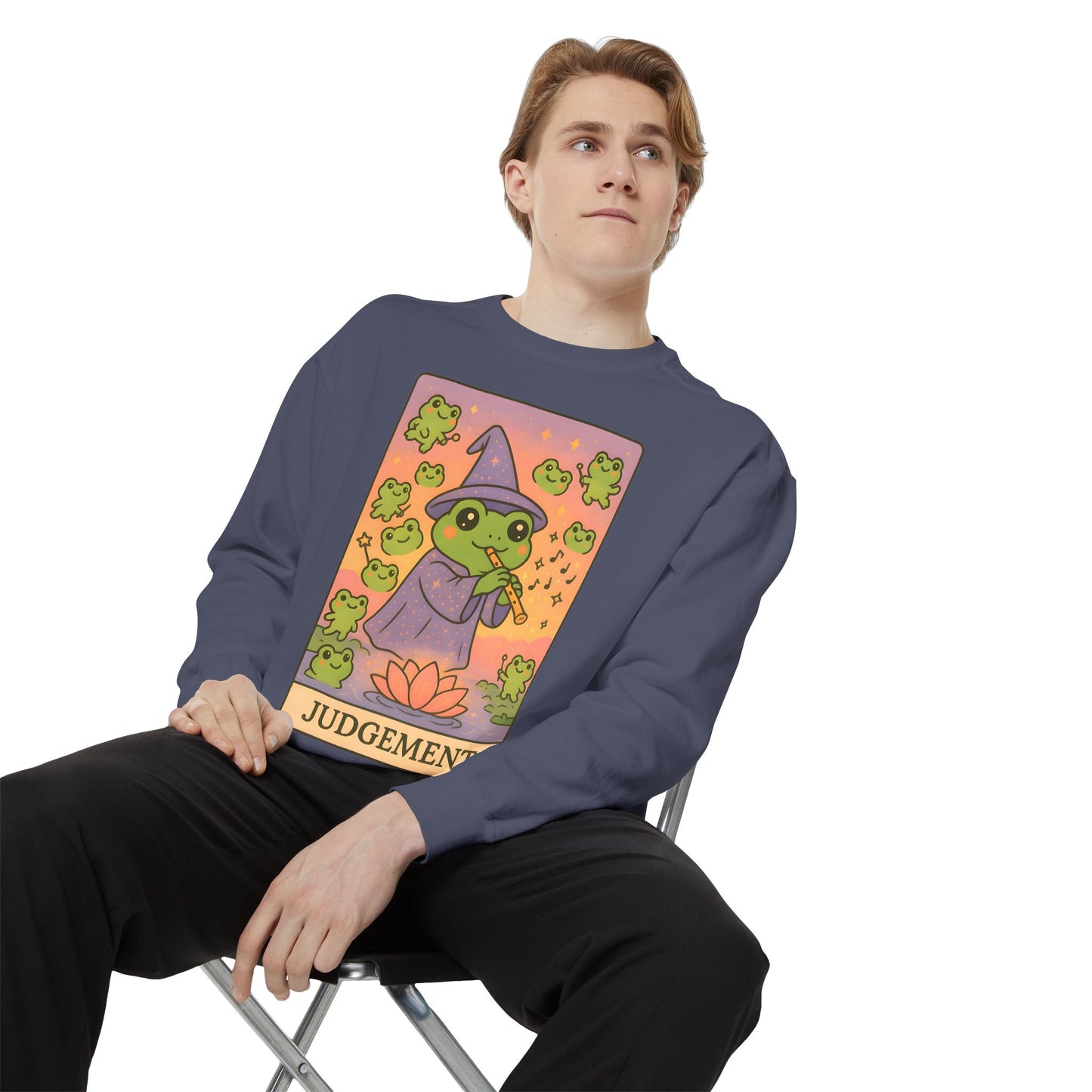 Cozy Tarotoads "Judgement" Unisex Sweatshirt | Astrology Apparel, Perfect for Casual Wear, Gift for Friends Family, Great For Frog and Tarot Lovers, Unisex Apparel