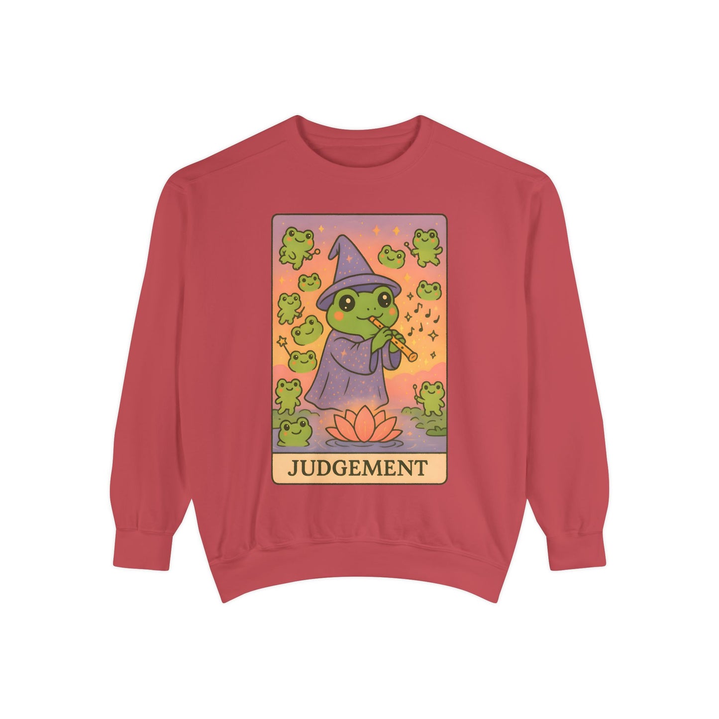 Cozy Tarotoads "Judgement" Unisex Sweatshirt | Astrology Apparel, Perfect for Casual Wear, Gift for Friends Family, Great For Frog and Tarot Lovers, Unisex Apparel
