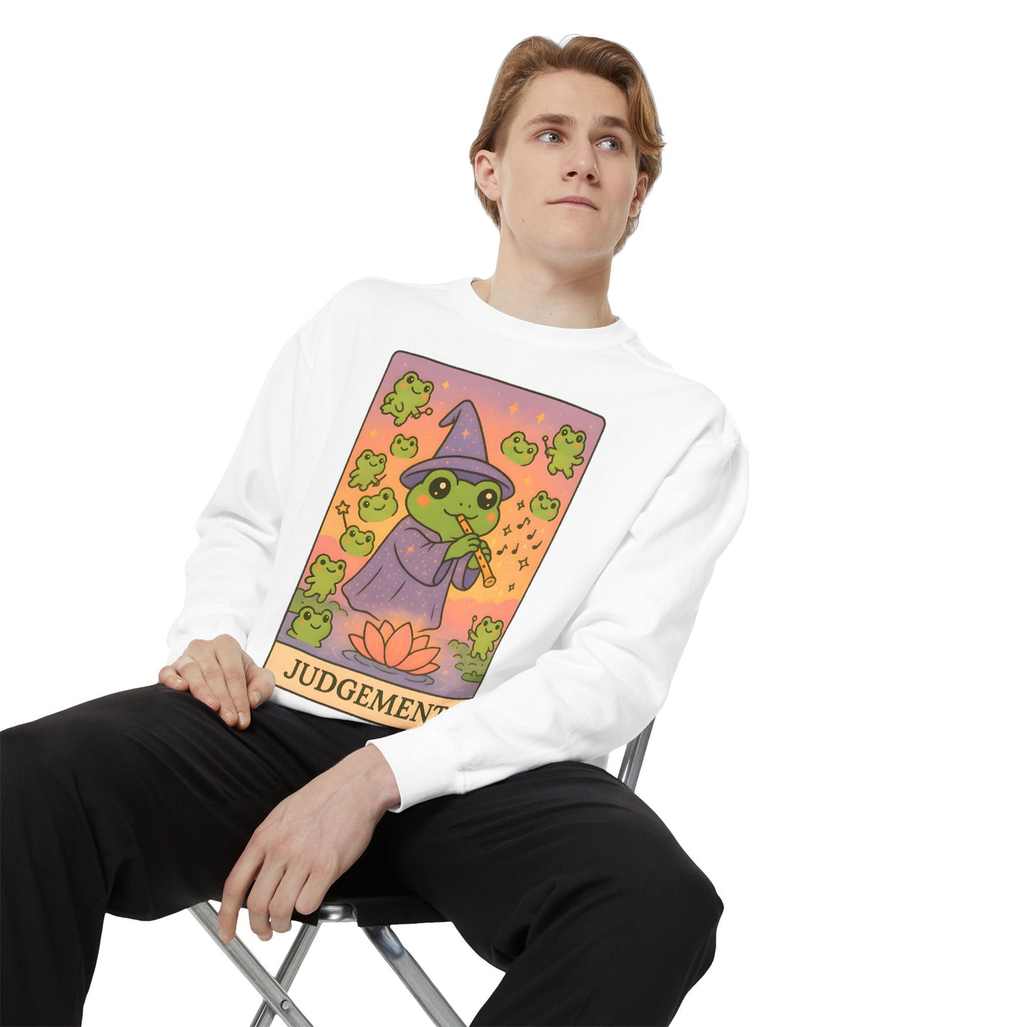 Cozy Tarotoads "Judgement" Unisex Sweatshirt | Astrology Apparel, Perfect for Casual Wear, Gift for Friends Family, Great For Frog and Tarot Lovers, Unisex Apparel