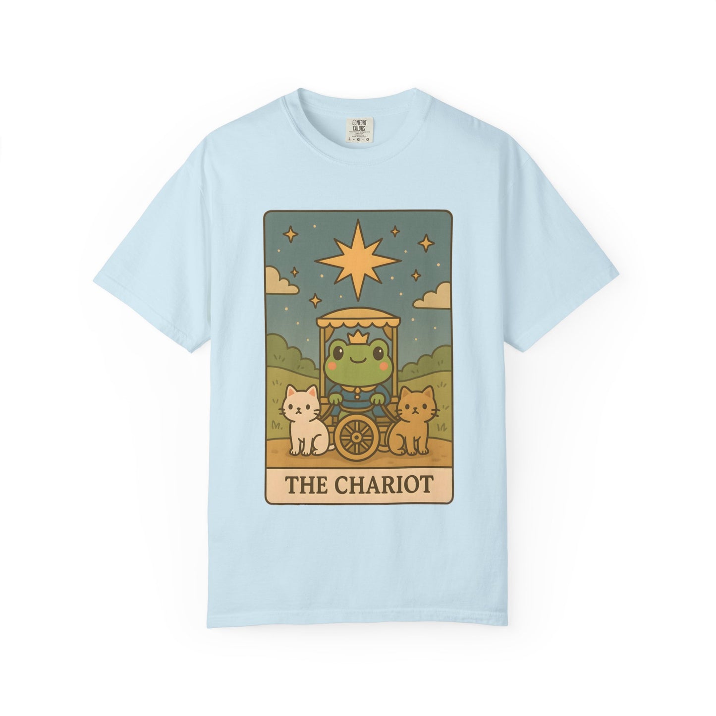 Cute Tarotoads "The Chariot" Unisex T-Shirt | Great for Halloween, Warm And Cozy, Great Gift Idea, Astrology Apparel, Unique Tarot Graphic T-Shirt, Good For Cold Weather