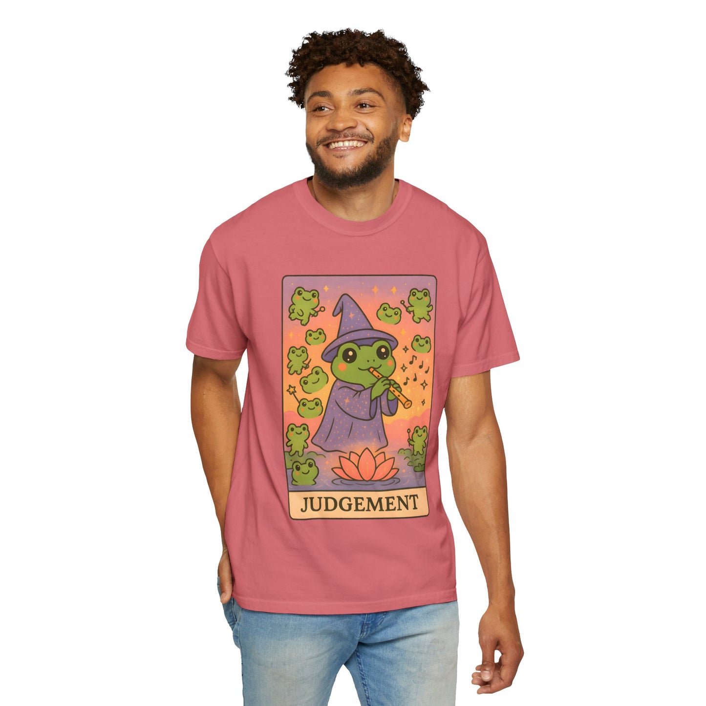 Cute Tarotoads "Judgement" Unisex T-Shirt | Great for Halloween, Warm And Cozy, Great Gift Idea, Astrology Apparel, Unique Tarot Graphic T-Shirt, Good For Cold Weather