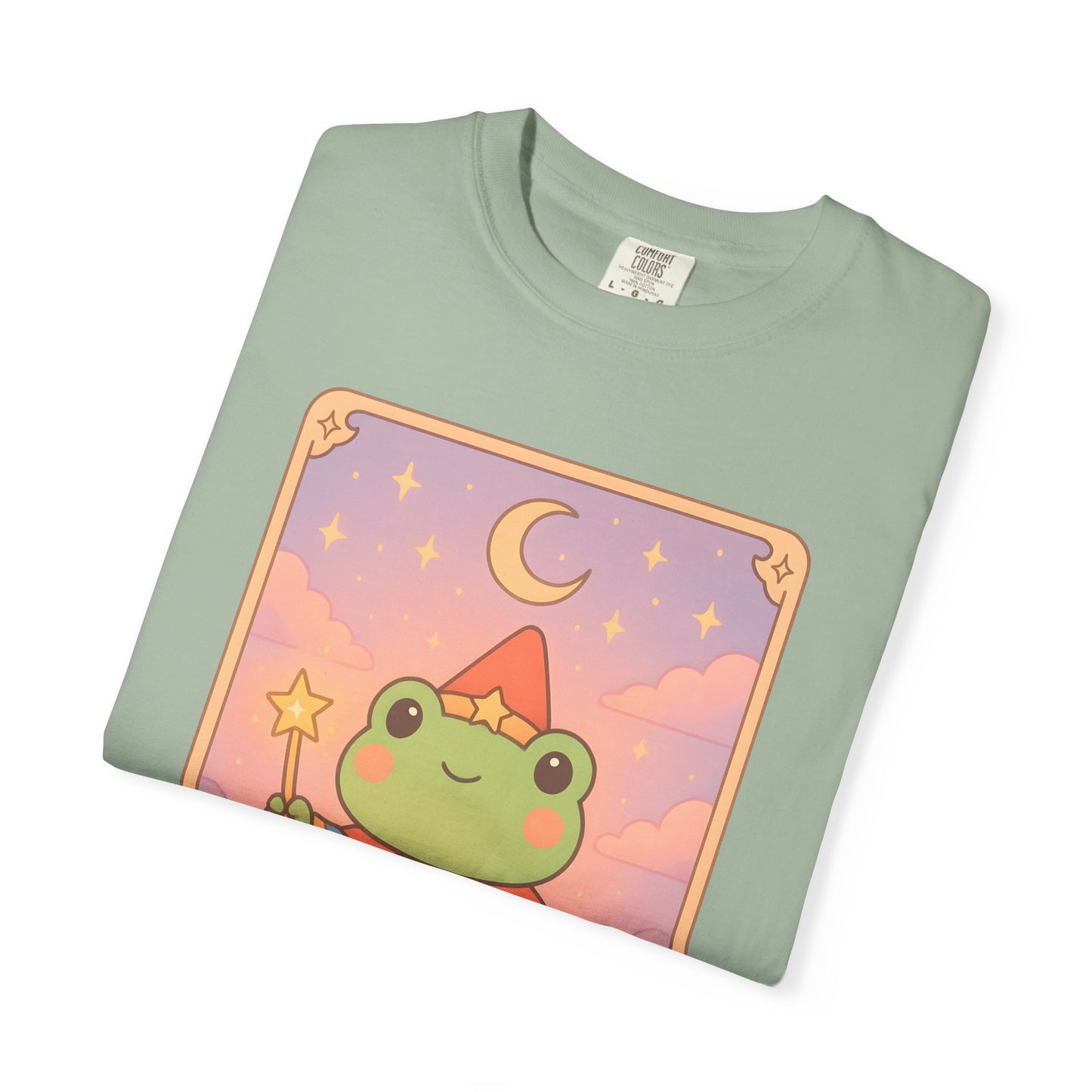 Unisex Garment-Dyed T-Shirt | Adorable Graphic T-shirt | Tarotoads! - “The Magician"