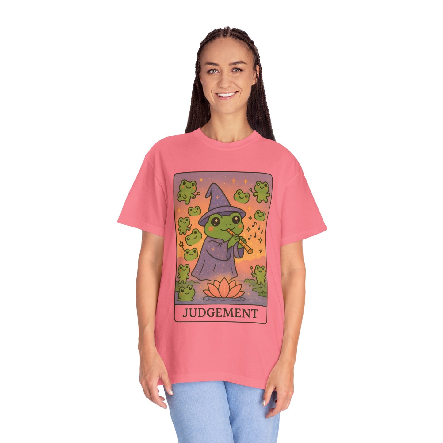 Cute Tarotoads "Judgement" Unisex T-Shirt | Great for Halloween, Warm And Cozy, Great Gift Idea, Astrology Apparel, Unique Tarot Graphic T-Shirt, Good For Cold Weather