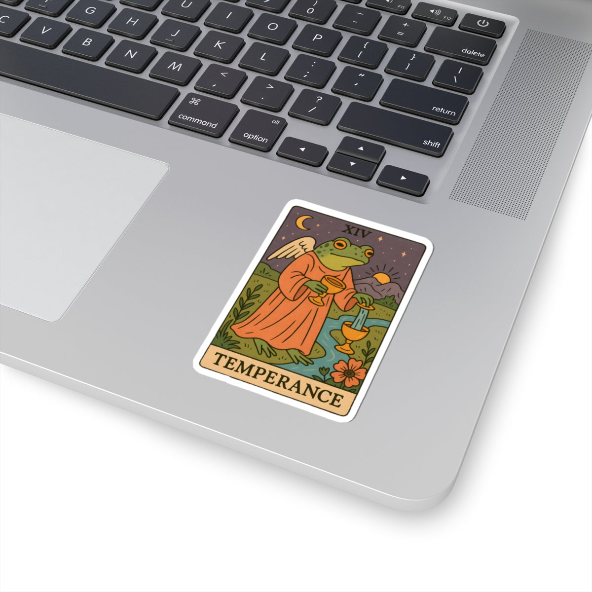 Adorable Tarotoads! "Temperance" Kiss-Cut Sticker | Cute, High-quality Kiss-Cut Stickers for Tarot Lovers, Witchy Decor, Laptop Decal, Journal Accessory, Gift for Friends