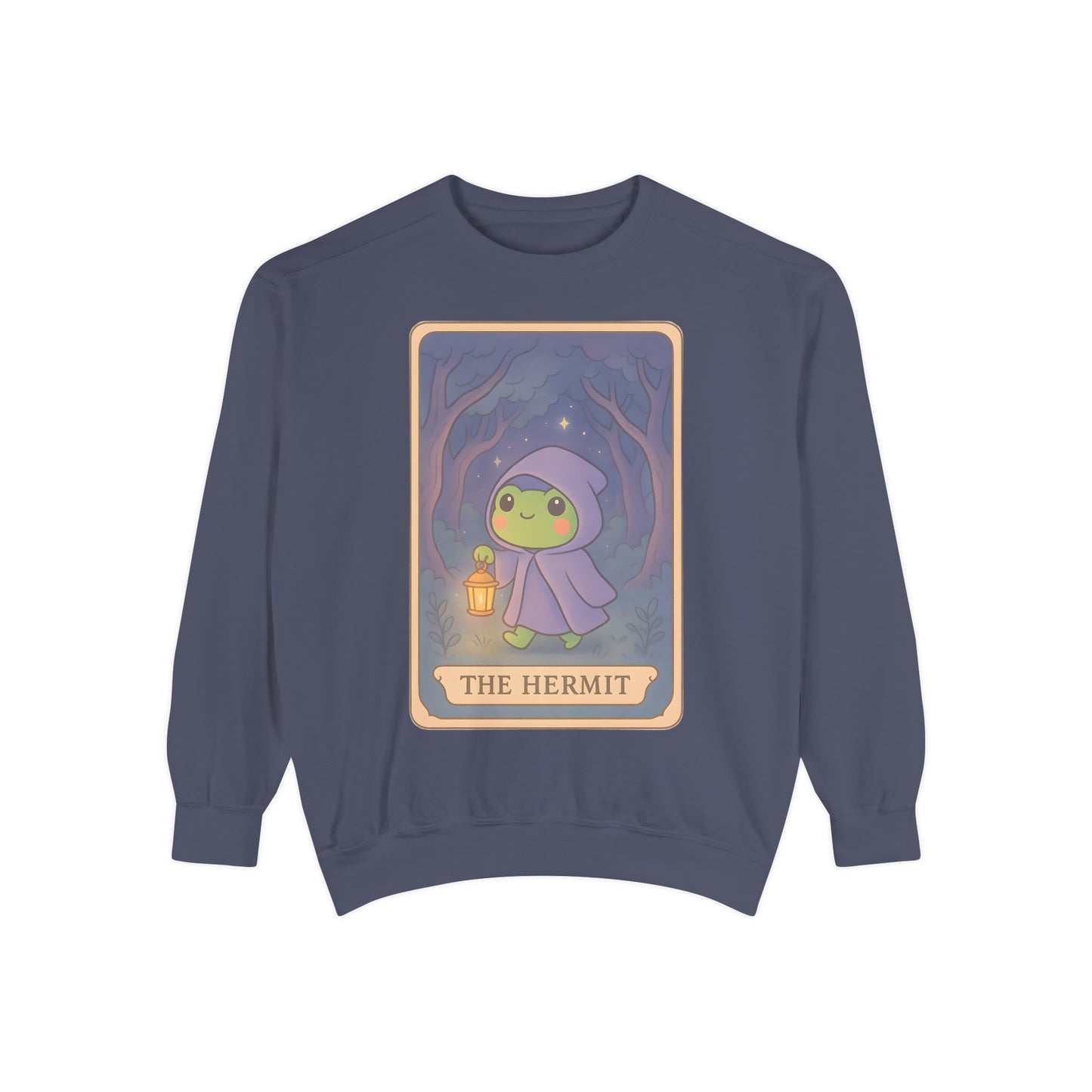 Cozy Tarotoads "The Hermit" Unisex Sweatshirt | Gift for Tarot Lovers, Astrology Apparel, Casual Everyday Wear