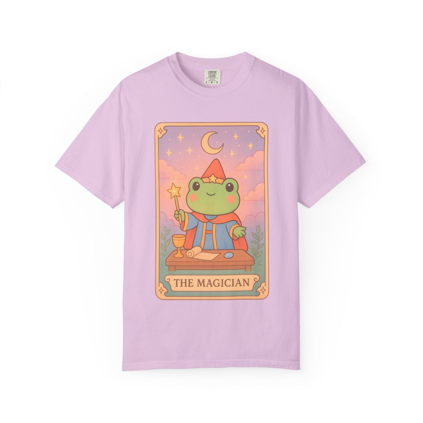 Unisex Garment-Dyed T-Shirt | Adorable Graphic T-shirt | Tarotoads! - “The Magician"