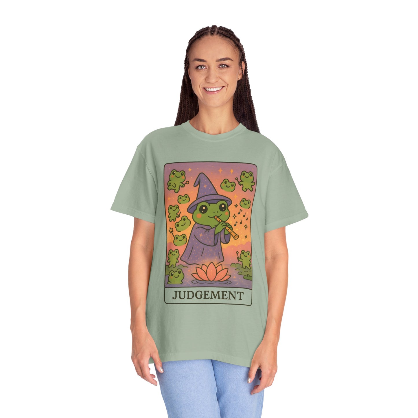Cute Tarotoads "Judgement" Unisex T-Shirt | Great for Halloween, Warm And Cozy, Great Gift Idea, Astrology Apparel, Unique Tarot Graphic T-Shirt, Good For Cold Weather