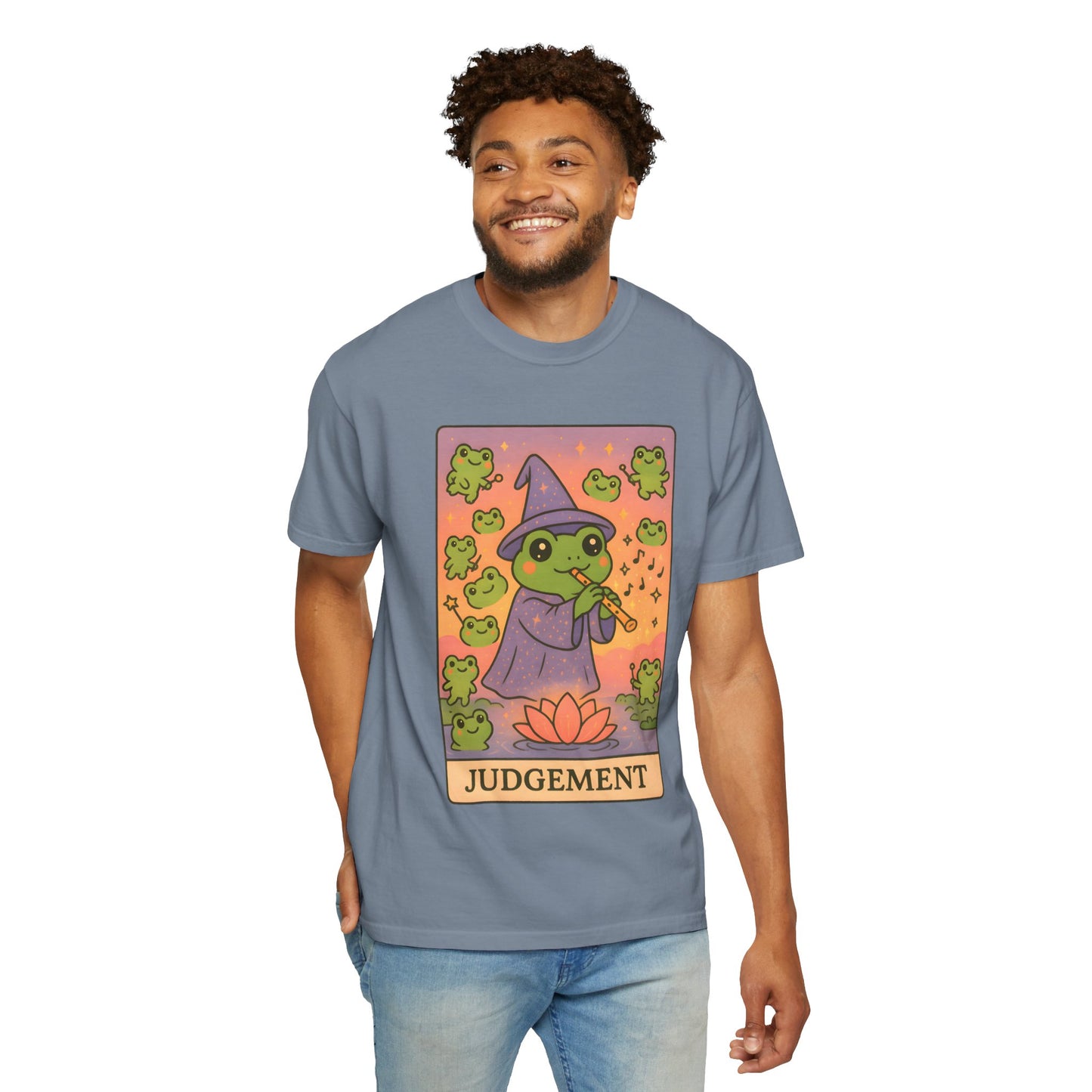Cute Tarotoads "Judgement" Unisex T-Shirt | Great for Halloween, Warm And Cozy, Great Gift Idea, Astrology Apparel, Unique Tarot Graphic T-Shirt, Good For Cold Weather