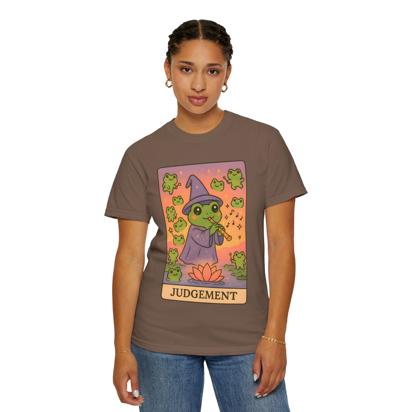Cute Tarotoads "Judgement" Unisex T-Shirt | Great for Halloween, Warm And Cozy, Great Gift Idea, Astrology Apparel, Unique Tarot Graphic T-Shirt, Good For Cold Weather