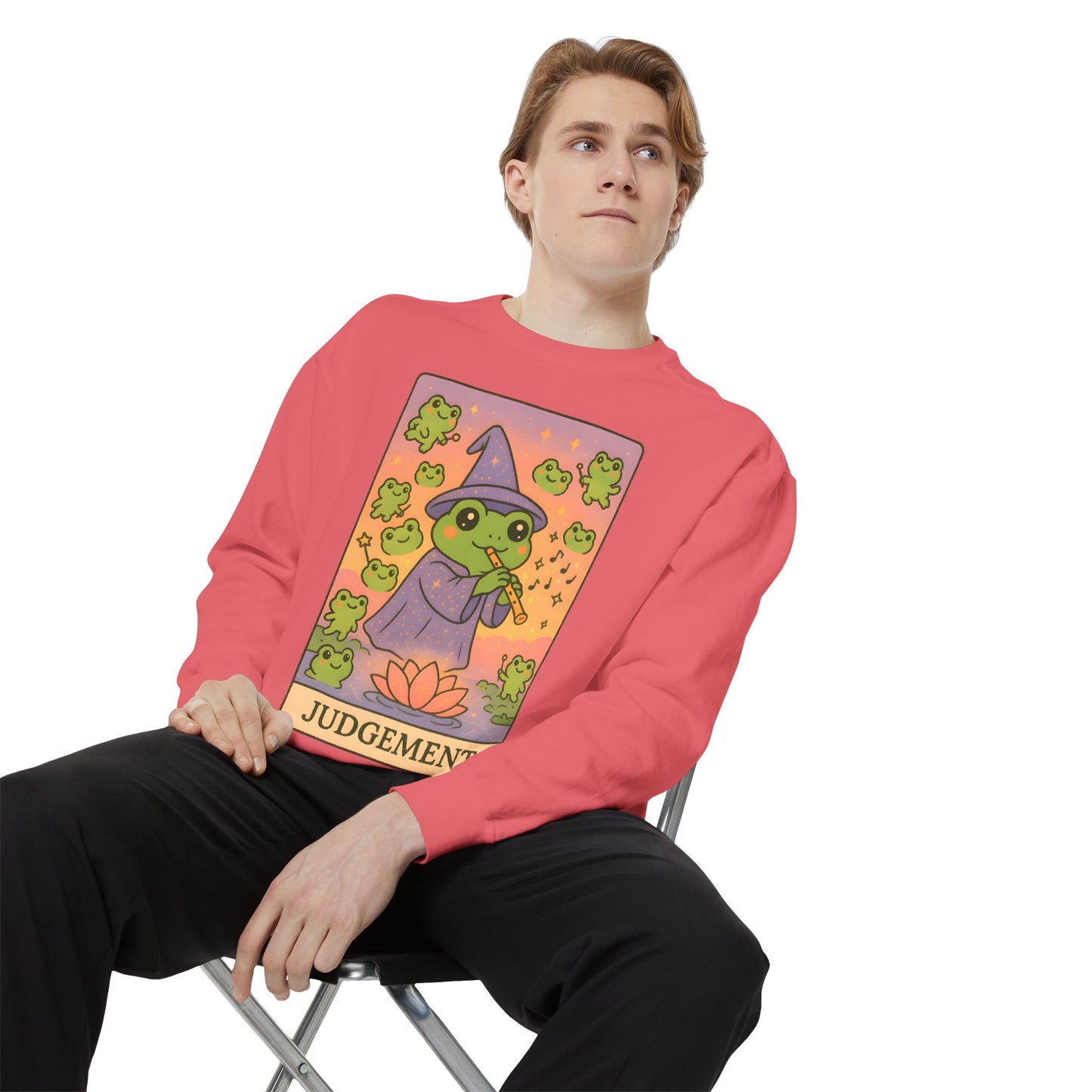 Cozy Tarotoads "Judgement" Unisex Sweatshirt | Astrology Apparel, Perfect for Casual Wear, Gift for Friends Family, Great For Frog and Tarot Lovers, Unisex Apparel