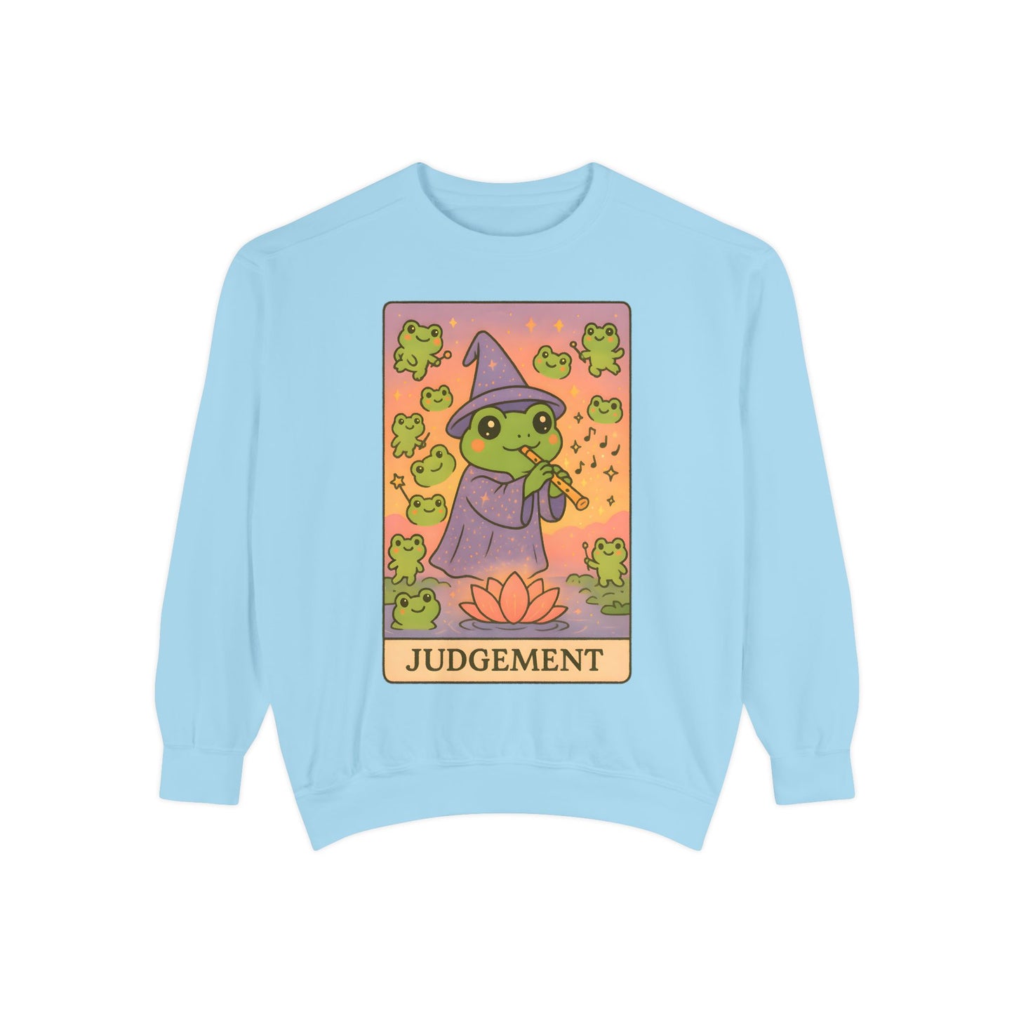 Cozy Tarotoads "Judgement" Unisex Sweatshirt | Astrology Apparel, Perfect for Casual Wear, Gift for Friends Family, Great For Frog and Tarot Lovers, Unisex Apparel