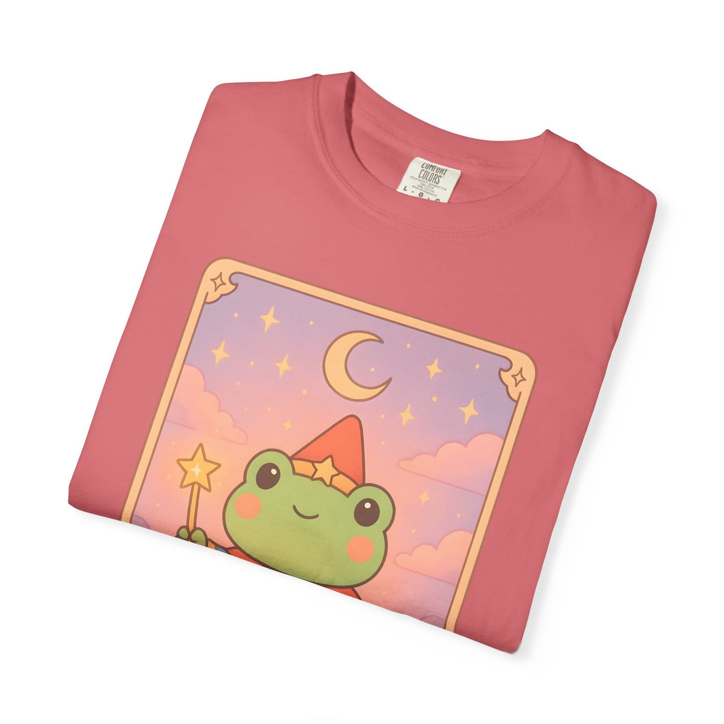 Unisex Garment-Dyed T-Shirt | Adorable Graphic T-shirt | Tarotoads! - “The Magician"