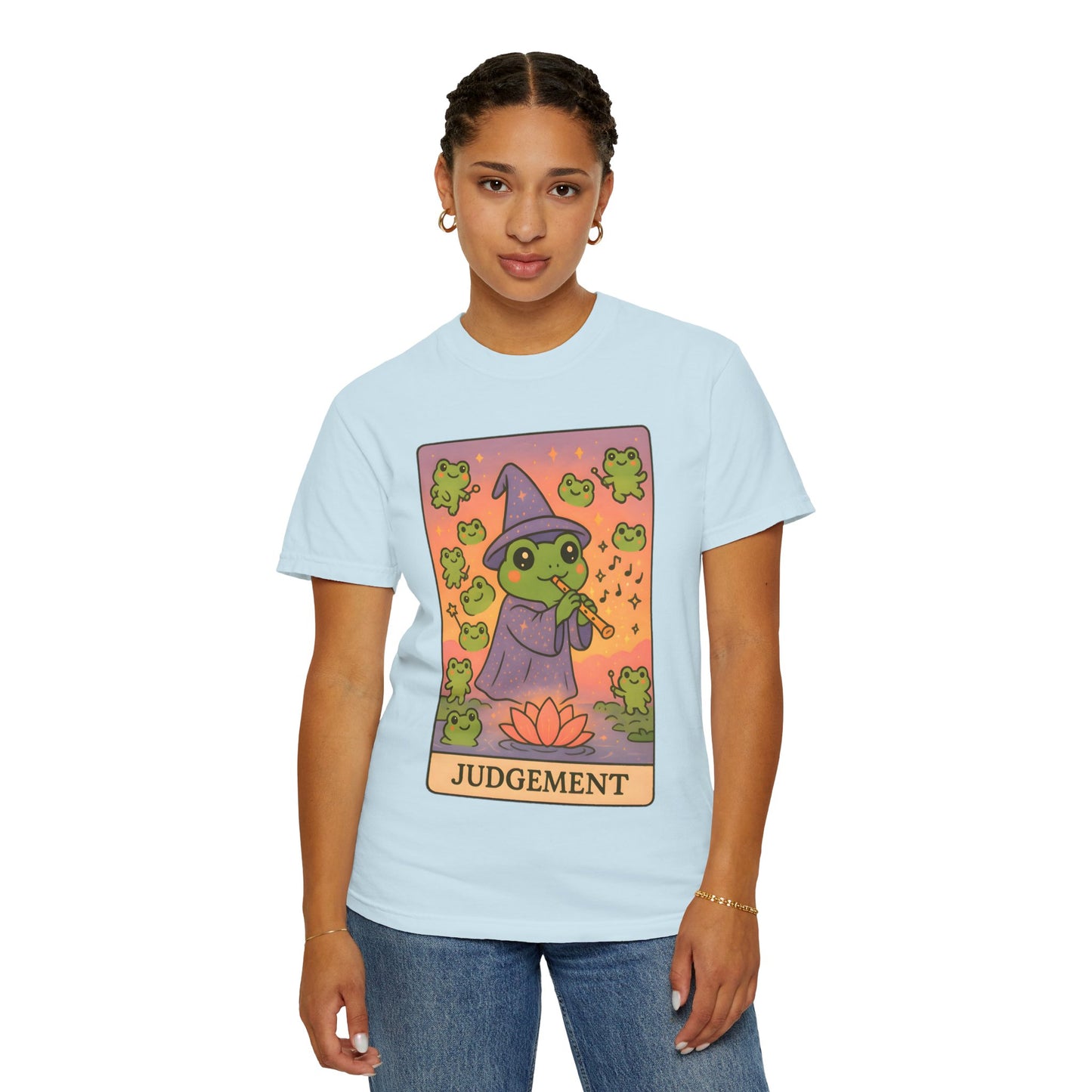 Cute Tarotoads "Judgement" Unisex T-Shirt | Great for Halloween, Warm And Cozy, Great Gift Idea, Astrology Apparel, Unique Tarot Graphic T-Shirt, Good For Cold Weather