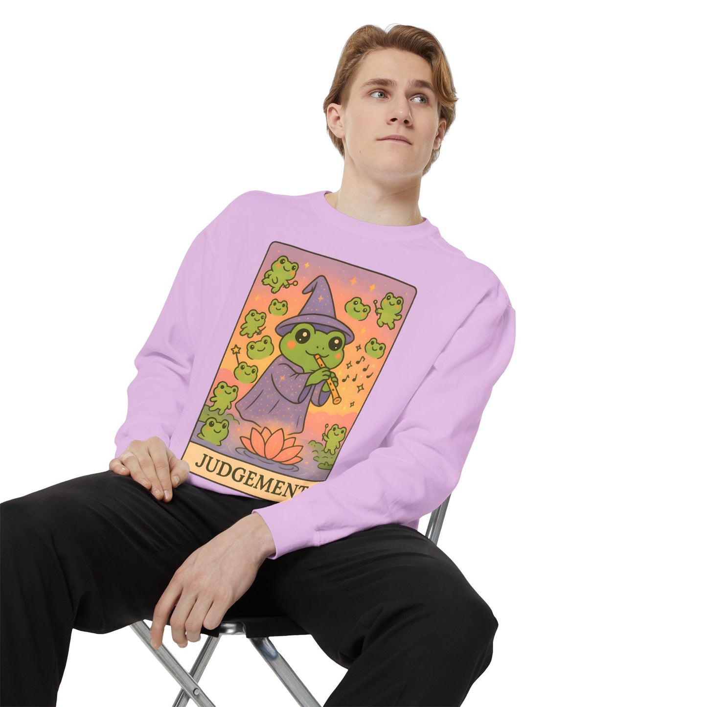 Cozy Tarotoads "Judgement" Unisex Sweatshirt | Astrology Apparel, Perfect for Casual Wear, Gift for Friends Family, Great For Frog and Tarot Lovers, Unisex Apparel