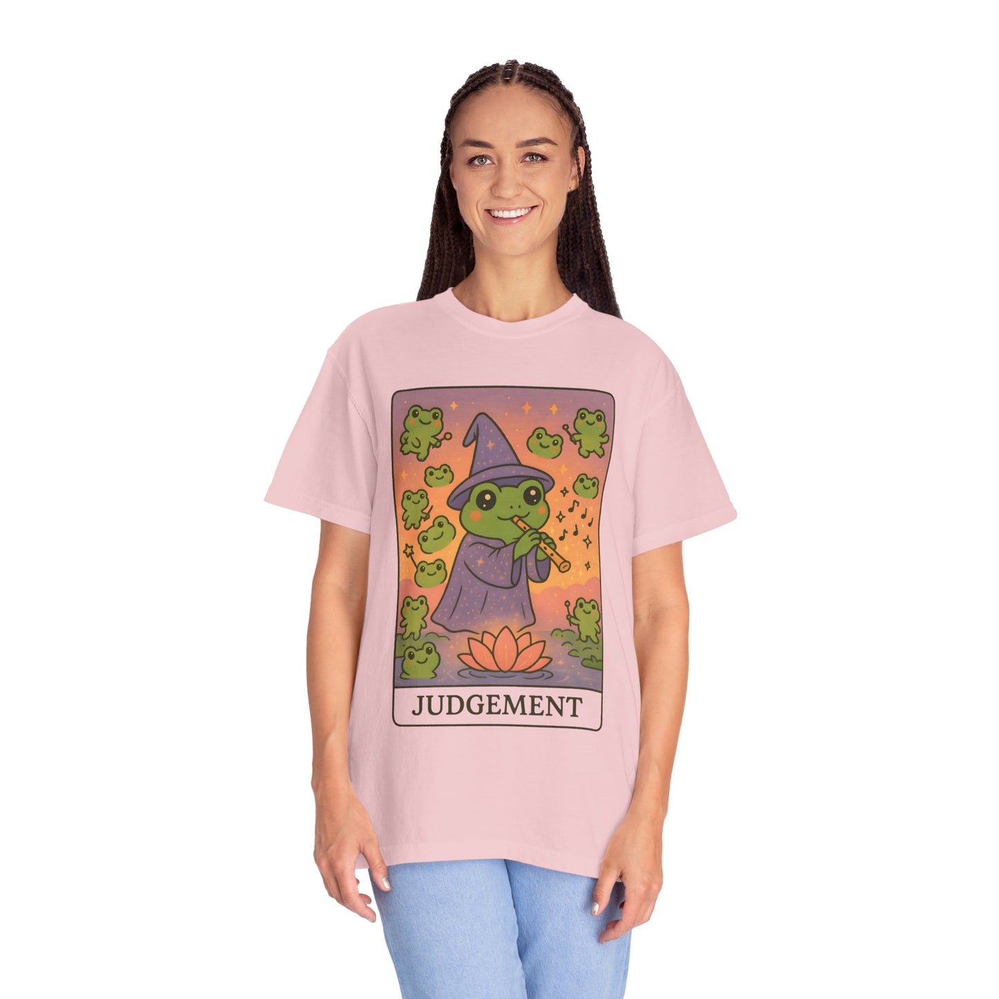 Cute Tarotoads "Judgement" Unisex T-Shirt | Great for Halloween, Warm And Cozy, Great Gift Idea, Astrology Apparel, Unique Tarot Graphic T-Shirt, Good For Cold Weather