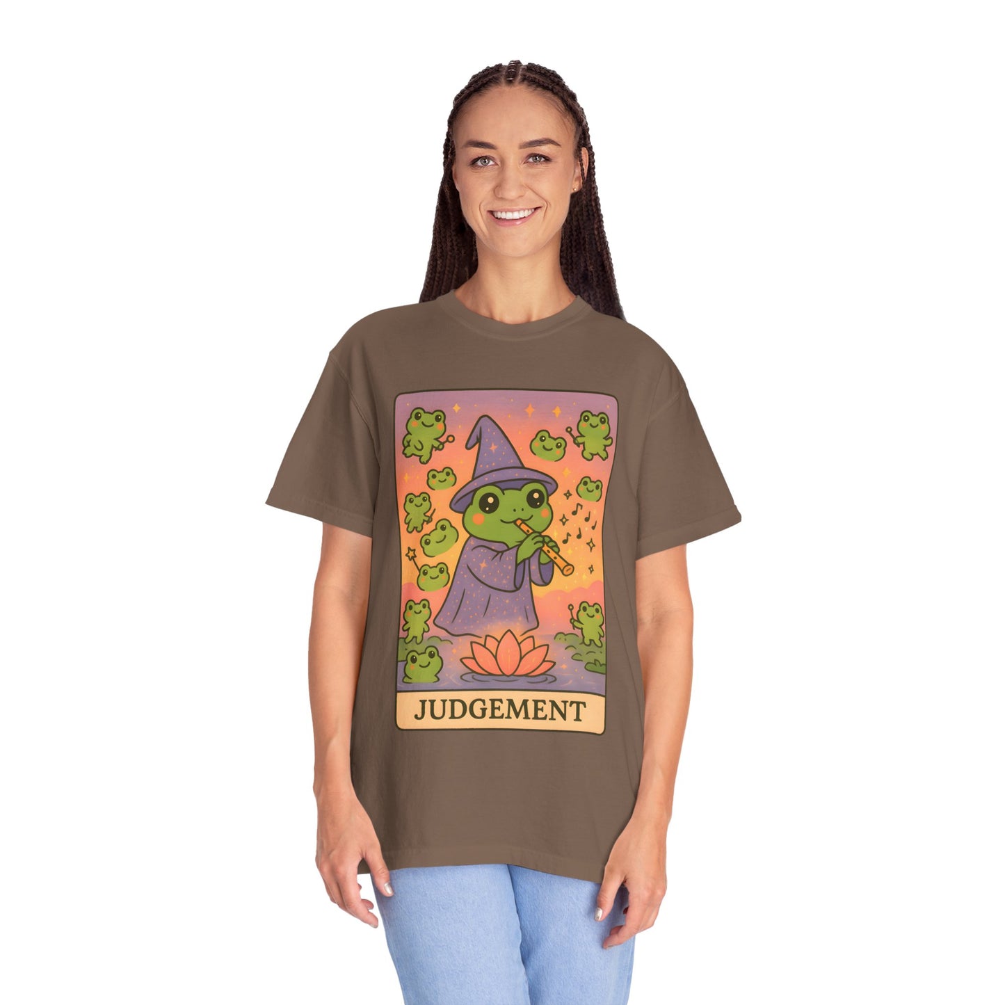 Cute Tarotoads "Judgement" Unisex T-Shirt | Great for Halloween, Warm And Cozy, Great Gift Idea, Astrology Apparel, Unique Tarot Graphic T-Shirt, Good For Cold Weather
