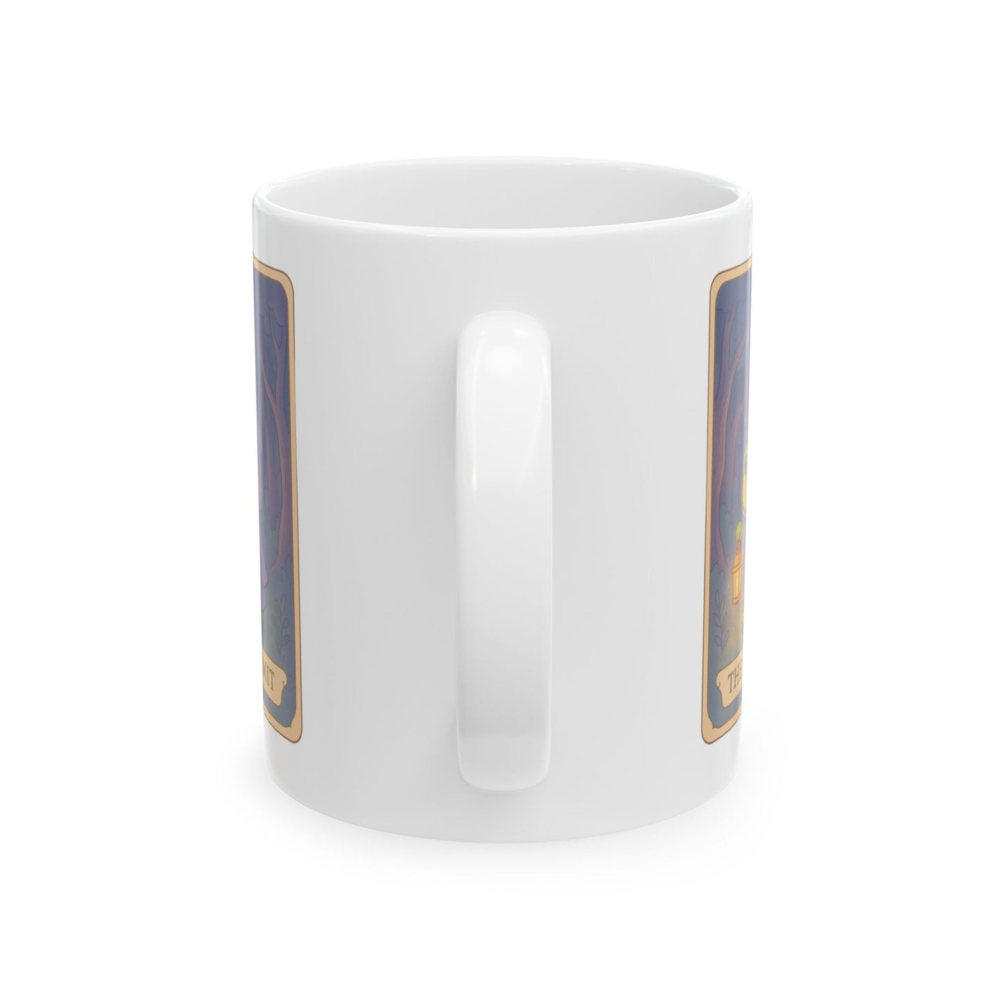 Adorable Tarotoads! "The Hermit" White Ceramic Mug | Cozy Vibes for Coffee Lovers, Perfect Gift for Birthdays, Anniversaries, or Just Because <3