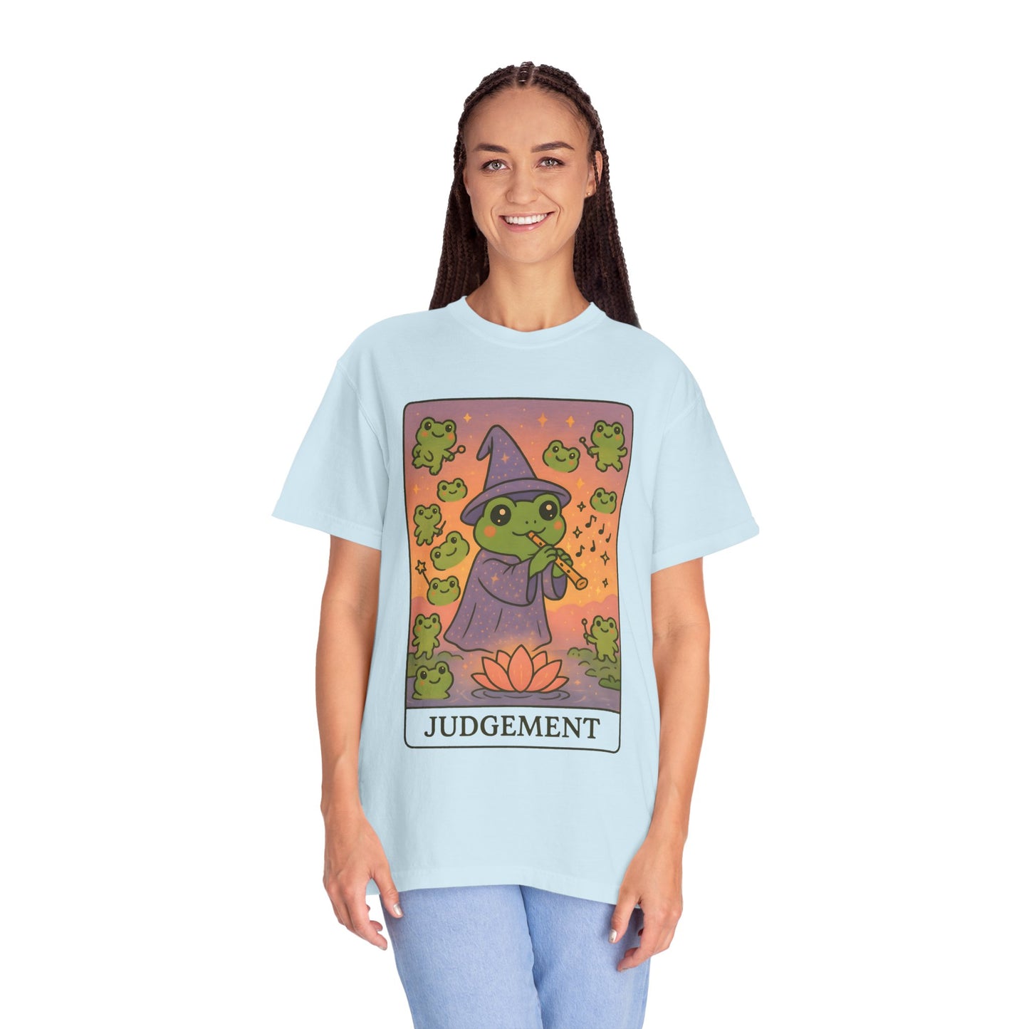 Cute Tarotoads "Judgement" Unisex T-Shirt | Great for Halloween, Warm And Cozy, Great Gift Idea, Astrology Apparel, Unique Tarot Graphic T-Shirt, Good For Cold Weather