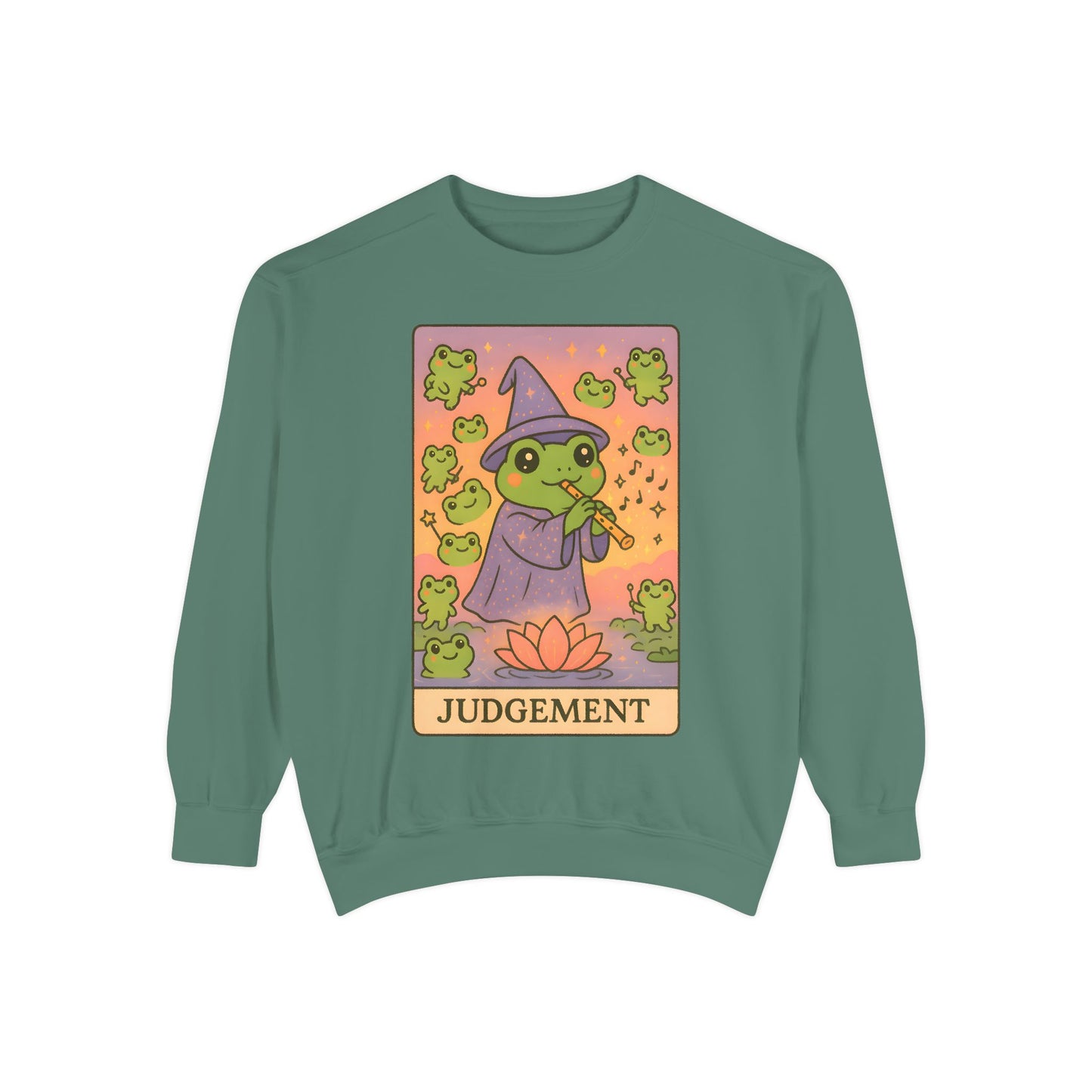 Cozy Tarotoads "Judgement" Unisex Sweatshirt | Astrology Apparel, Perfect for Casual Wear, Gift for Friends Family, Great For Frog and Tarot Lovers, Unisex Apparel